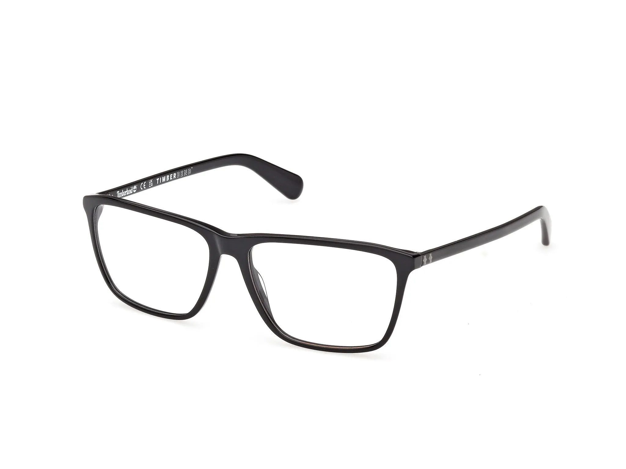 Timberland TB50098 001 Montature da vista Acetato Nero Squadrata Normale - immagine 1
