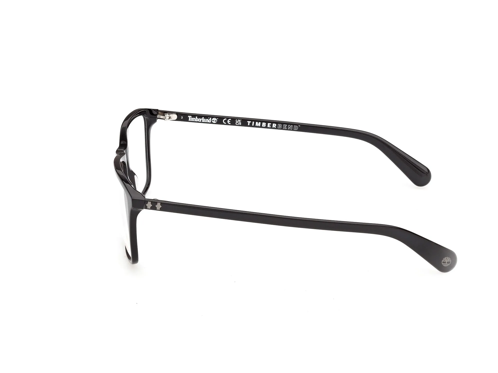 Timberland TB50098 001 Montature da vista Acetato Nero Squadrata Normale - immagine 3
