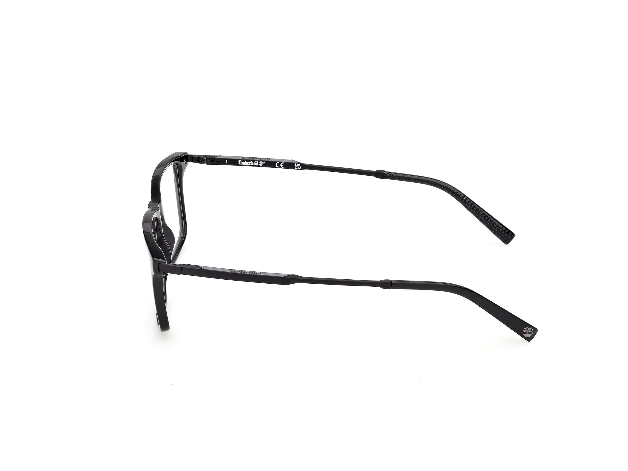 Timberland TB50093 001 Montature da vista Iniettato Nero Squadrata Normale - immagine 3