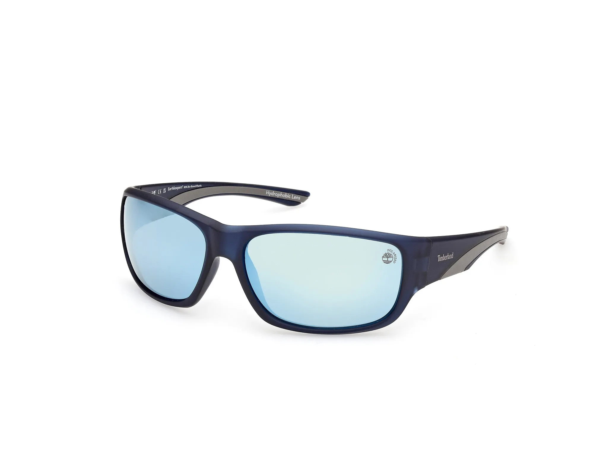 Timberland TB00084 91D Occhiali da sole Iniettato Blu Blu Squadrata Polarizzata - immagine 1