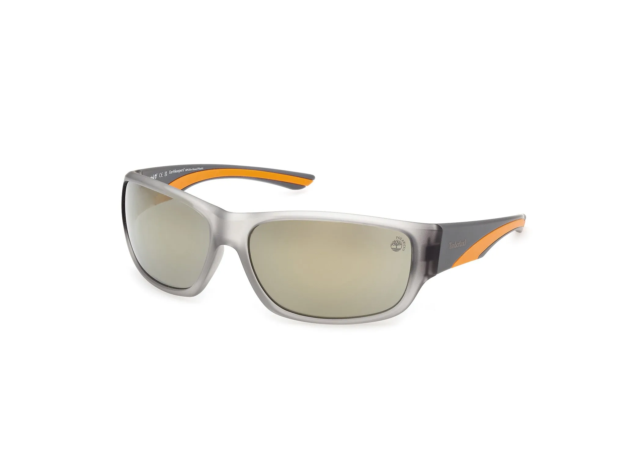 Timberland TB00084 20H Occhiali da sole Iniettato Grigio Marrone Squadrata Polarizzata - immagine 1