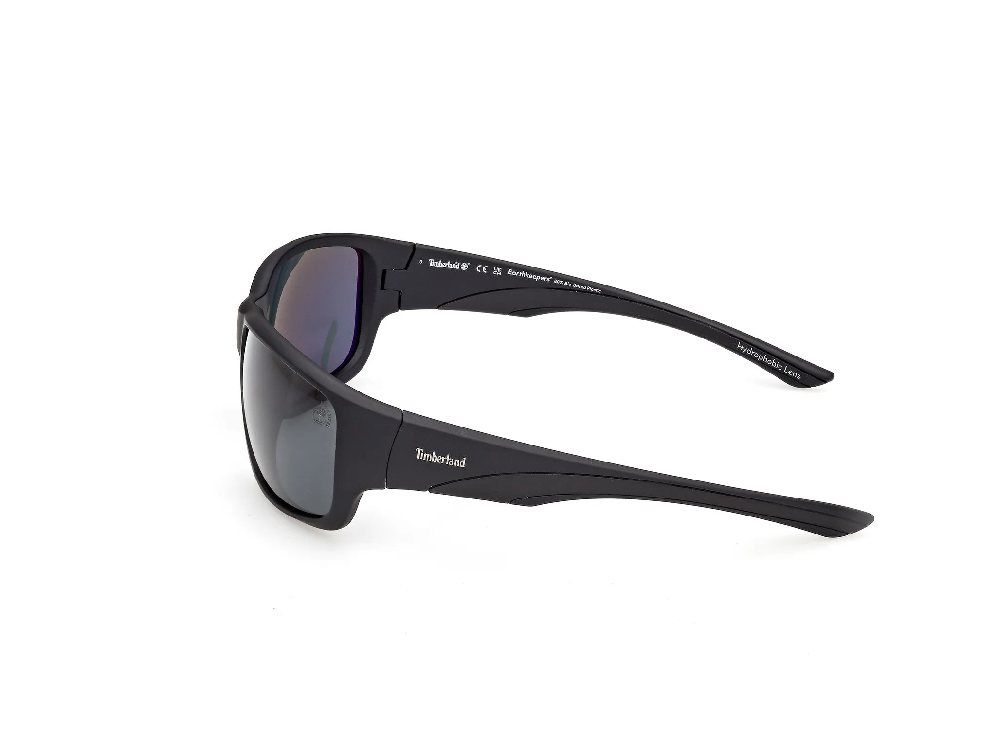 Timberland TB00084 02D Occhiali da sole Iniettato Nero Fumo Squadrata Polarizzata - immagine 3