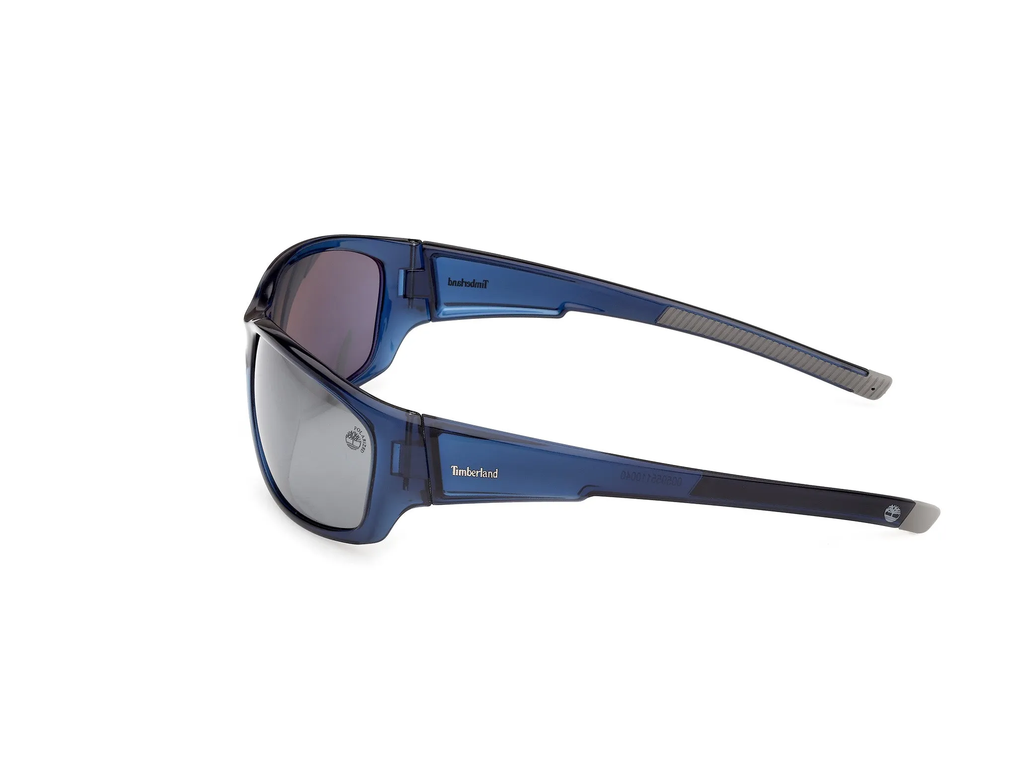 Timberland TB00083 90D Occhiali da sole Iniettato Blu Fumo Squadrata Polarizzata - immagine 3