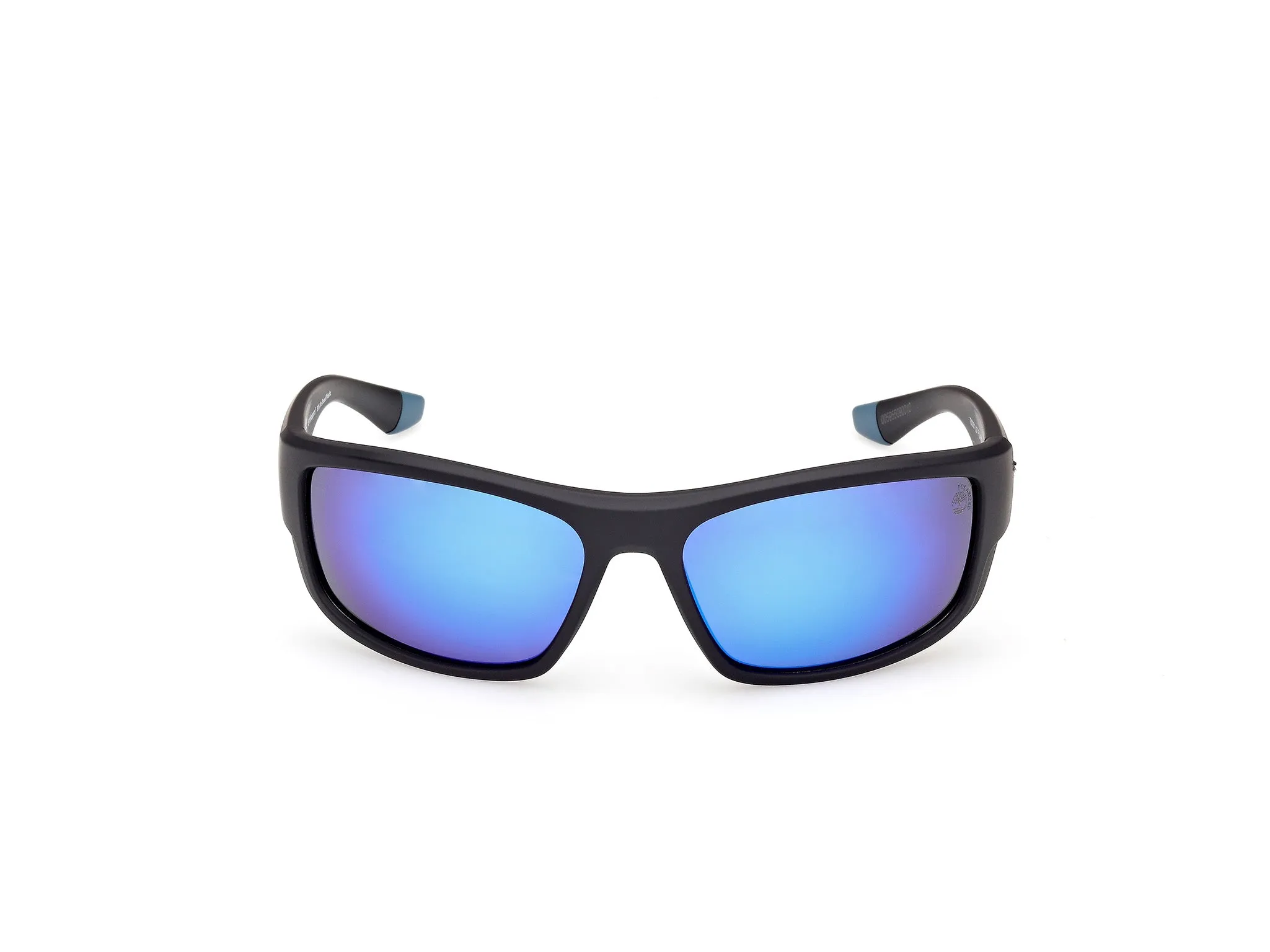 Timberland TB00081 02D Occhiali da sole Iniettato Nero Blu Squadrata Polarizzata - immagine 2