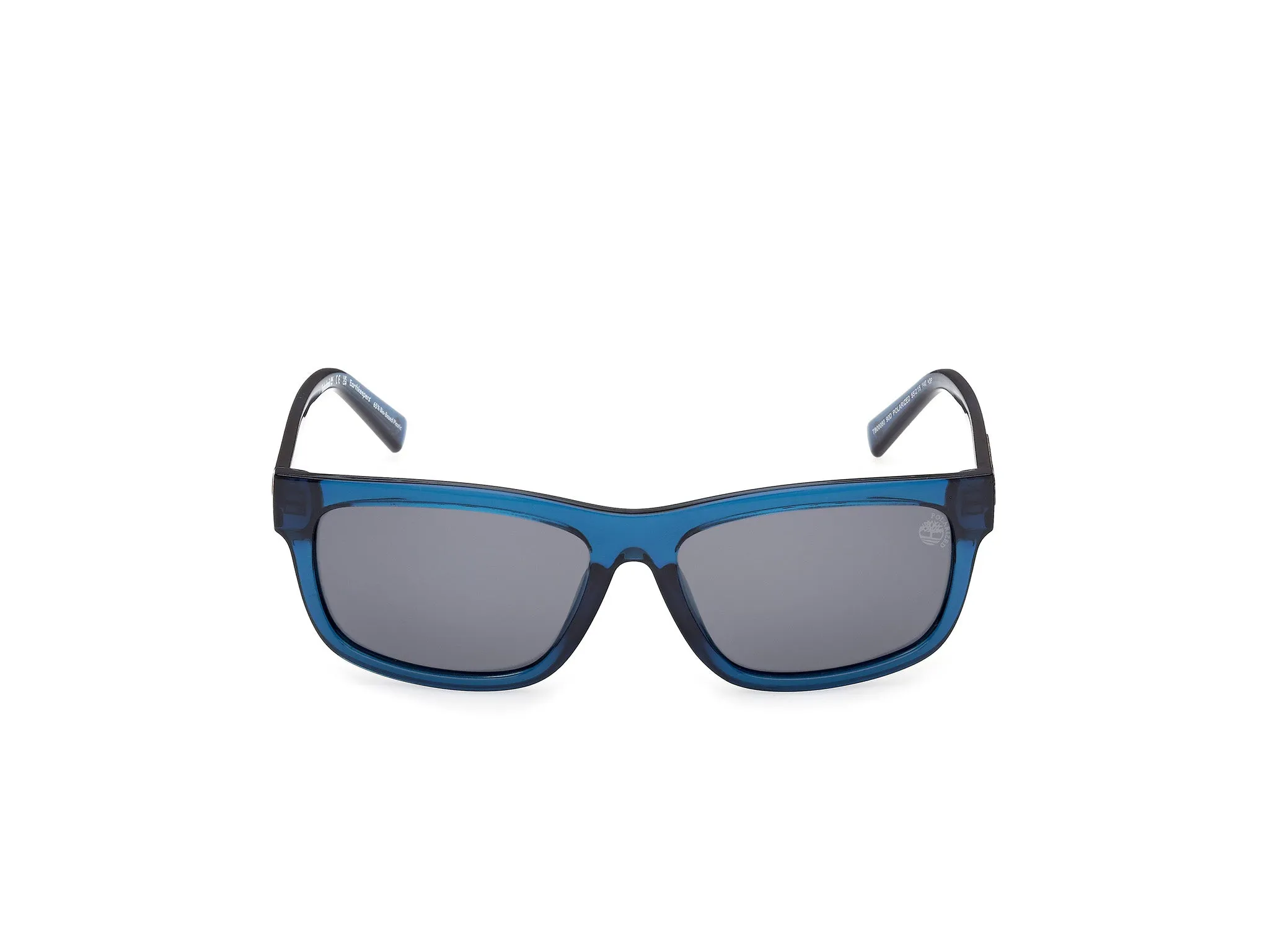 Timberland TB00080 90D Occhiali da sole Iniettato Blu Fumo Squadrata Polarizzata - immagine 2