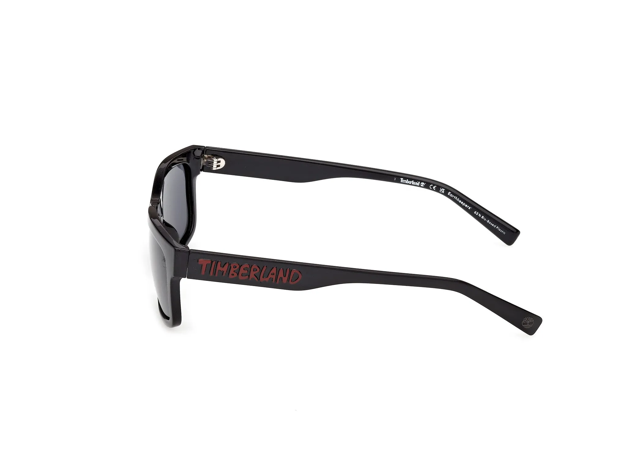 Timberland TB00080 01D Occhiali da sole Iniettato Nero Fumo Squadrata Polarizzata - immagine 3