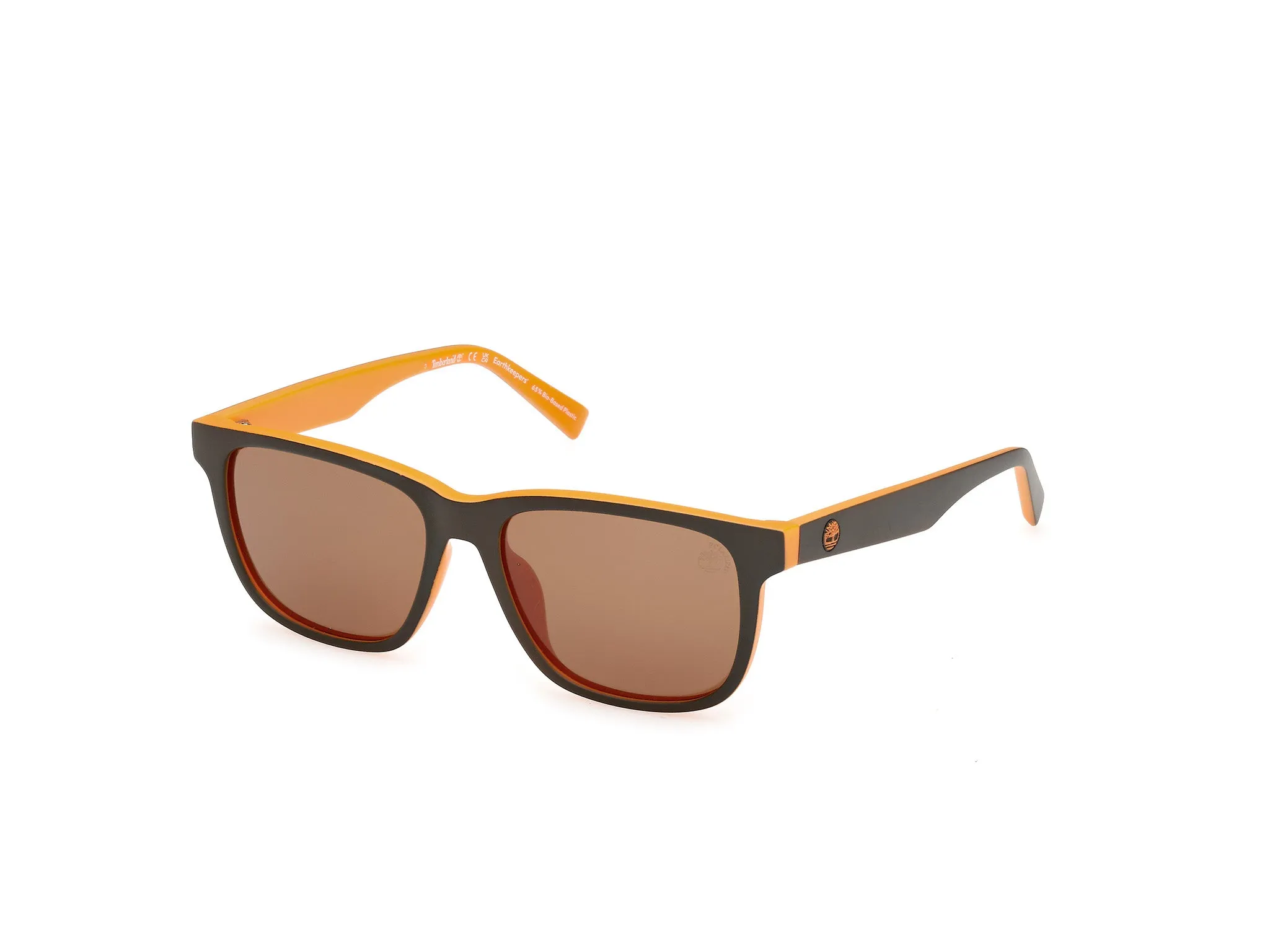 Timberland TB00078 97H Occhiali da sole Iniettato Verde Marrone Squadrata Polarizzata - immagine 1