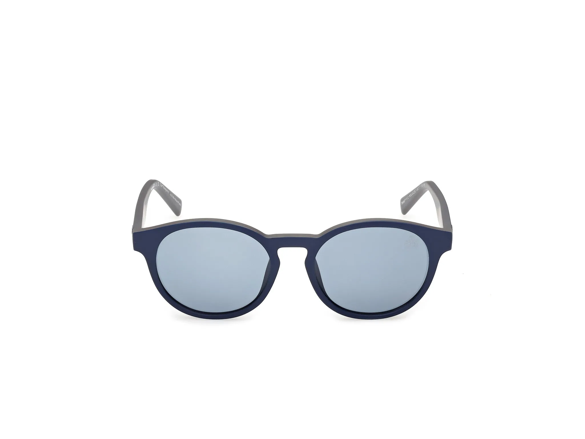 Timberland TB00077 91D Occhiali da sole Iniettato Blu Fumo Rotonda Polarizzata - immagine 2