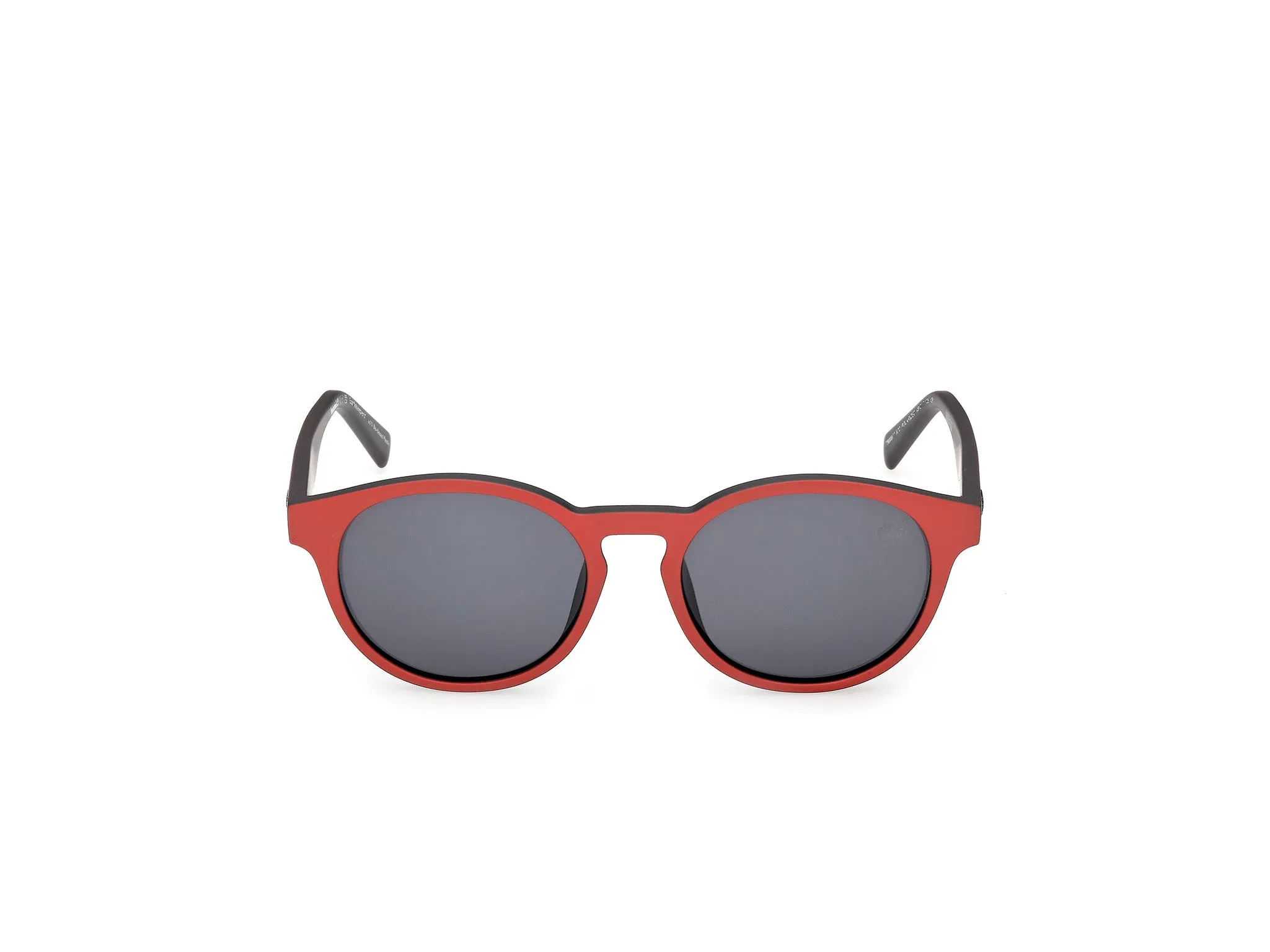 Timberland TB00077 67D Occhiali da sole Iniettato Rosso Fumo Rotonda Polarizzata - immagine 2
