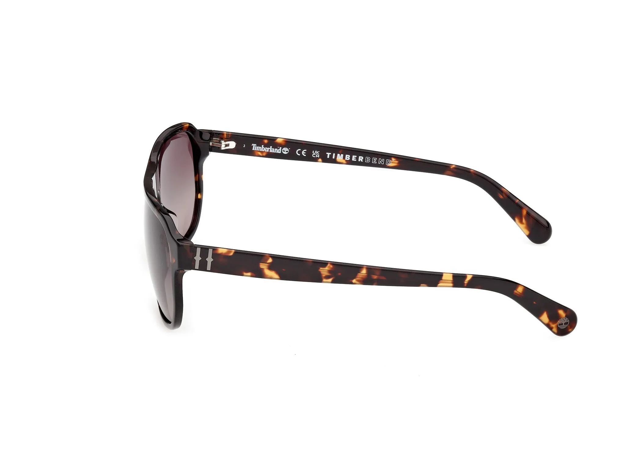 Timberland TB00075 52H Occhiali da sole Acetato Havana Marrone Squadrata Polarizzata - immagine 3