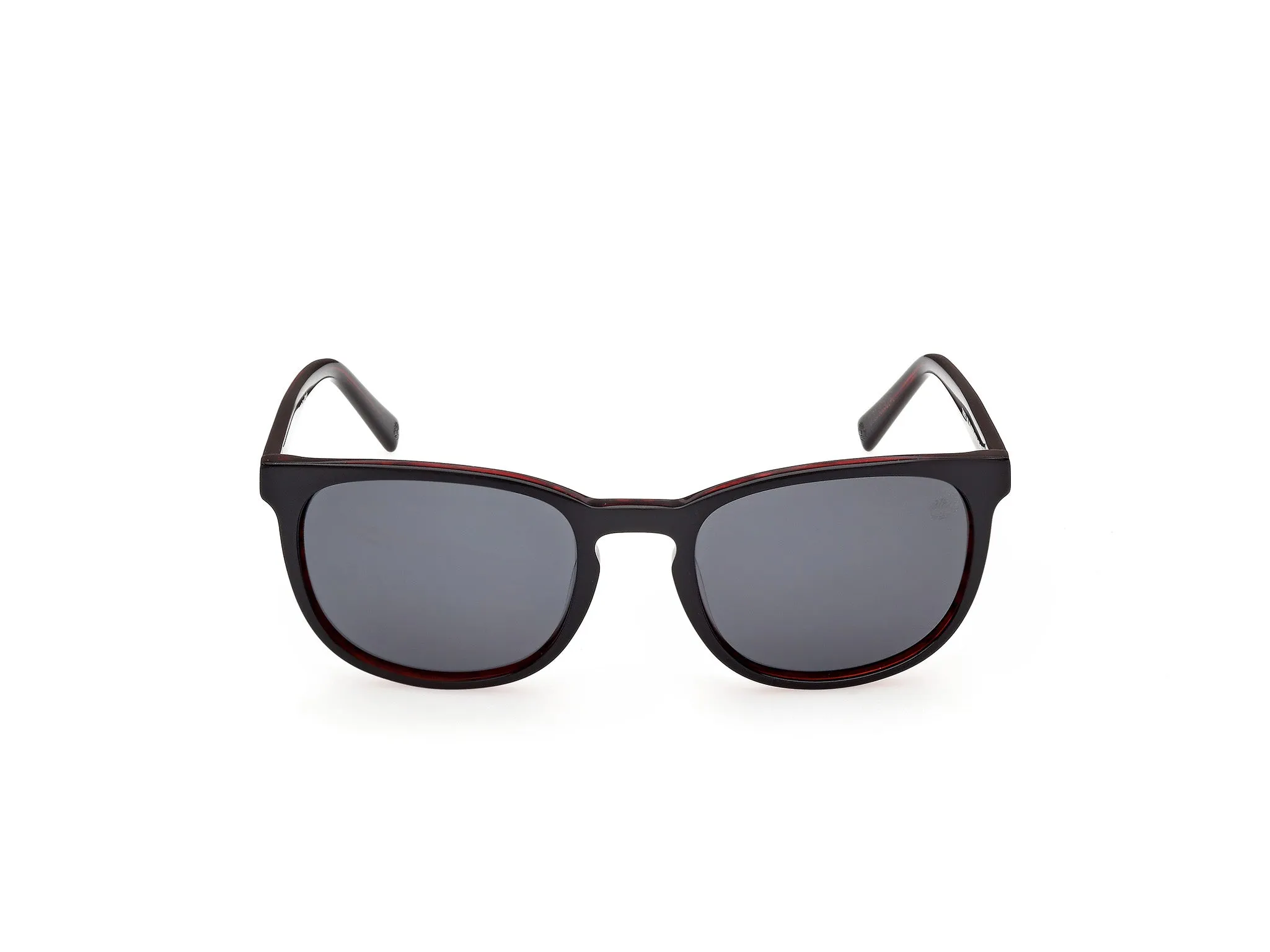 Timberland TB00074 65D Occhiali da sole Acetato Rosso Fumo Rotonda Polarizzata - immagine 2