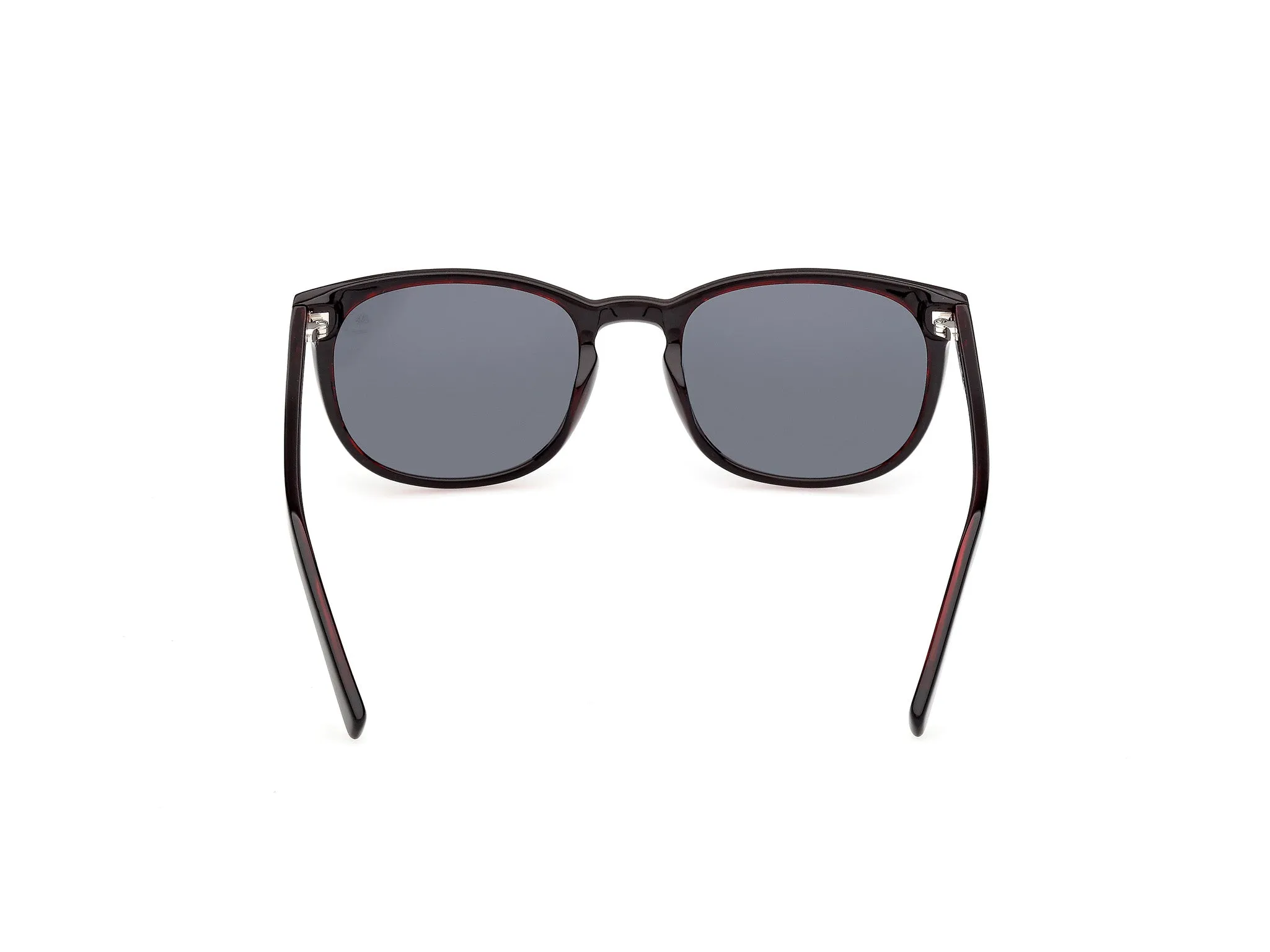 Timberland TB00074 65D Occhiali da sole Acetato Rosso Fumo Rotonda Polarizzata - immagine 4