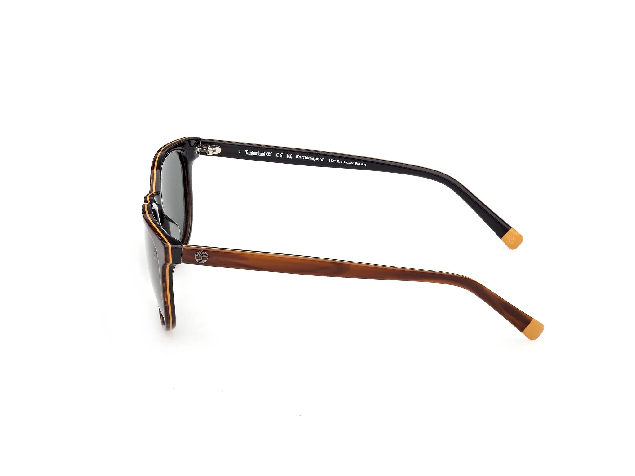 Timberland TB00074 62R Occhiali da sole Acetato Marrone Verde Rotonda Polarizzata - immagine 3