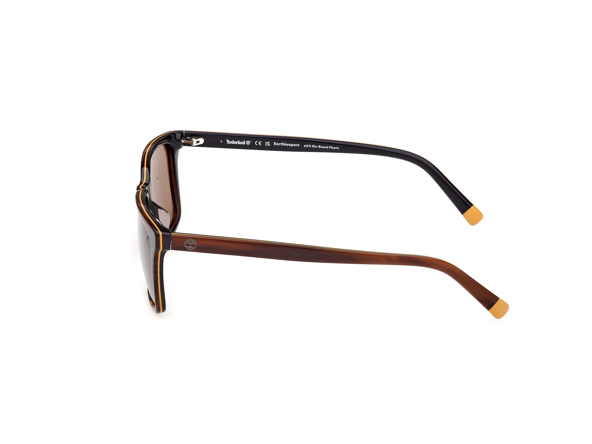 Timberland TB00073-H 62H Occhiali da sole Acetato Marrone Marrone Squadrata Polarizzata - immagine 3