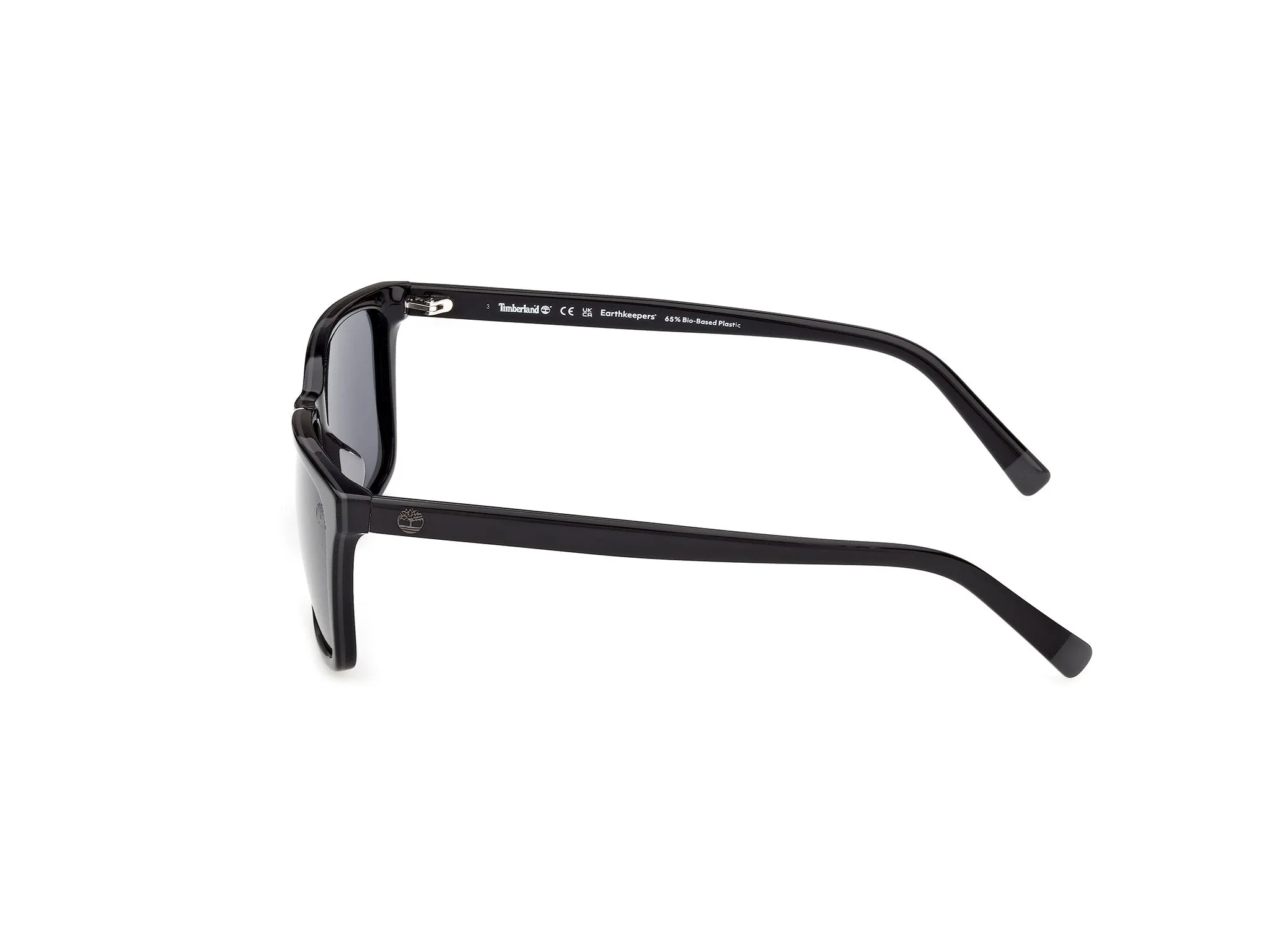 Timberland TB00073-H 01D Occhiali da sole Acetato Nero Fumo Squadrata Polarizzata - immagine 3