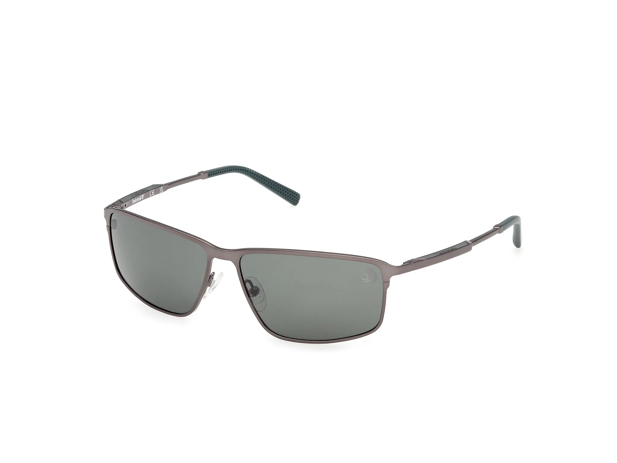 Timberland TB00072 09R Occhiali da sole Canna di fucile Verde Squadrata Polarizzata - immagine 1