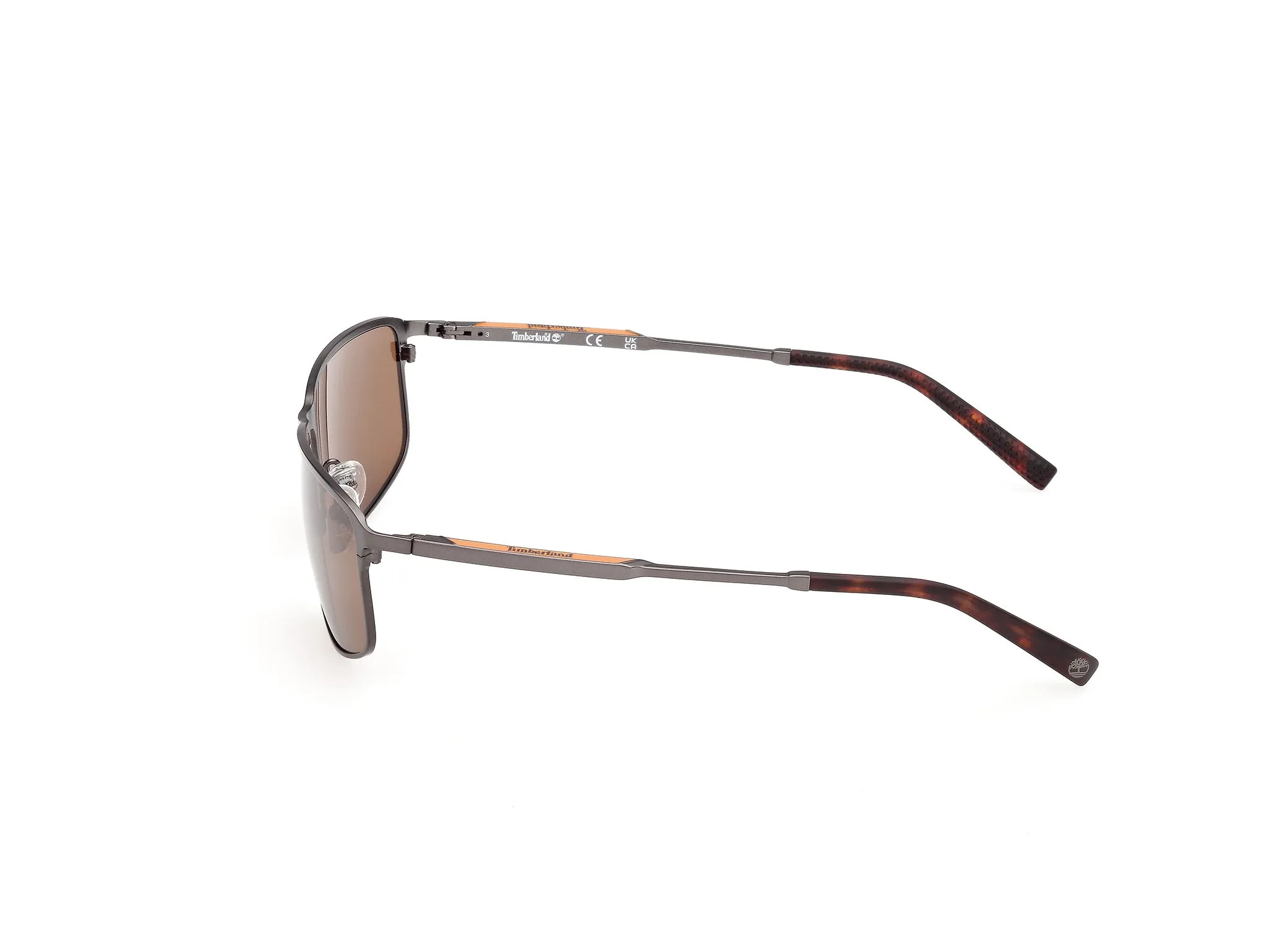 Timberland TB00072 09H Occhiali da sole Grigio Marrone Squadrata Polarizzata - immagine 3