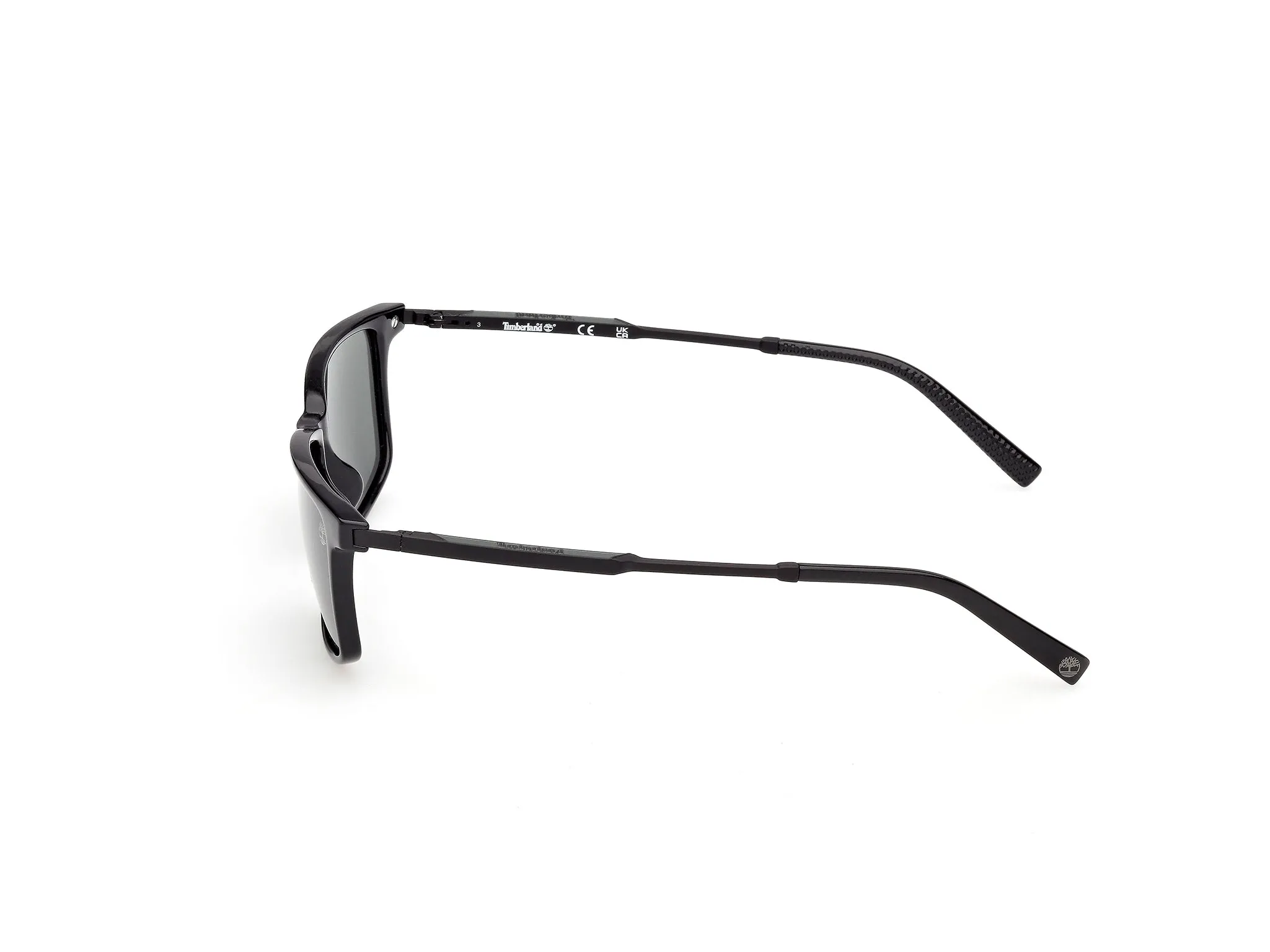 Timberland TB00071 01R Occhiali da sole Iniettato Nero Verde Squadrata Polarizzata - immagine 3