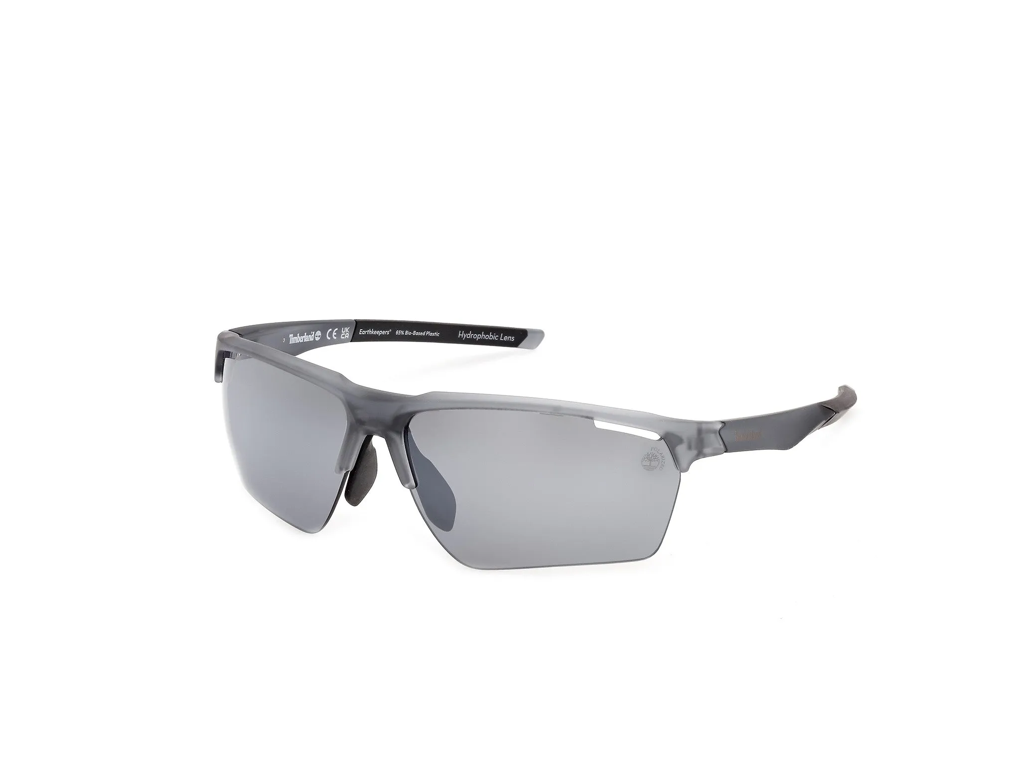 Timberland TB00068 20D Occhiali da sole Iniettato Grigio Fumo Squadrata Polarizzata - immagine 1