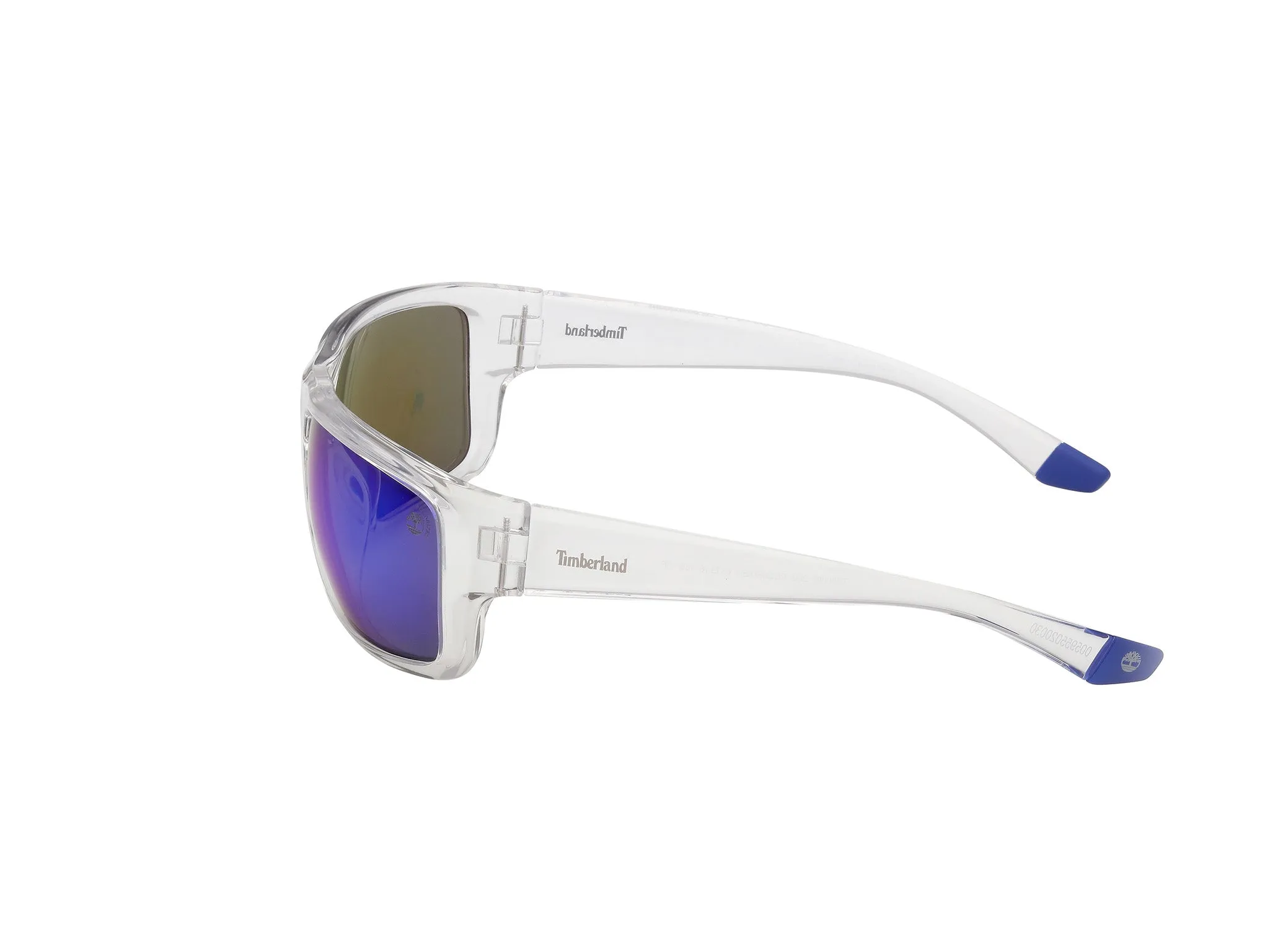 Timberland TB00067 26D Occhiali da sole Iniettato Trasparente Fumo Squadrata Polarizzata - immagine 3