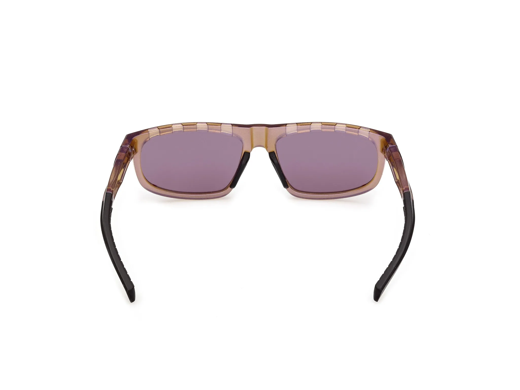 Adidas Sport SP0126 DROMEAS 47Z Occhiali da sole Iniettato Marrone Viola Geometrica Normale - immagine 4