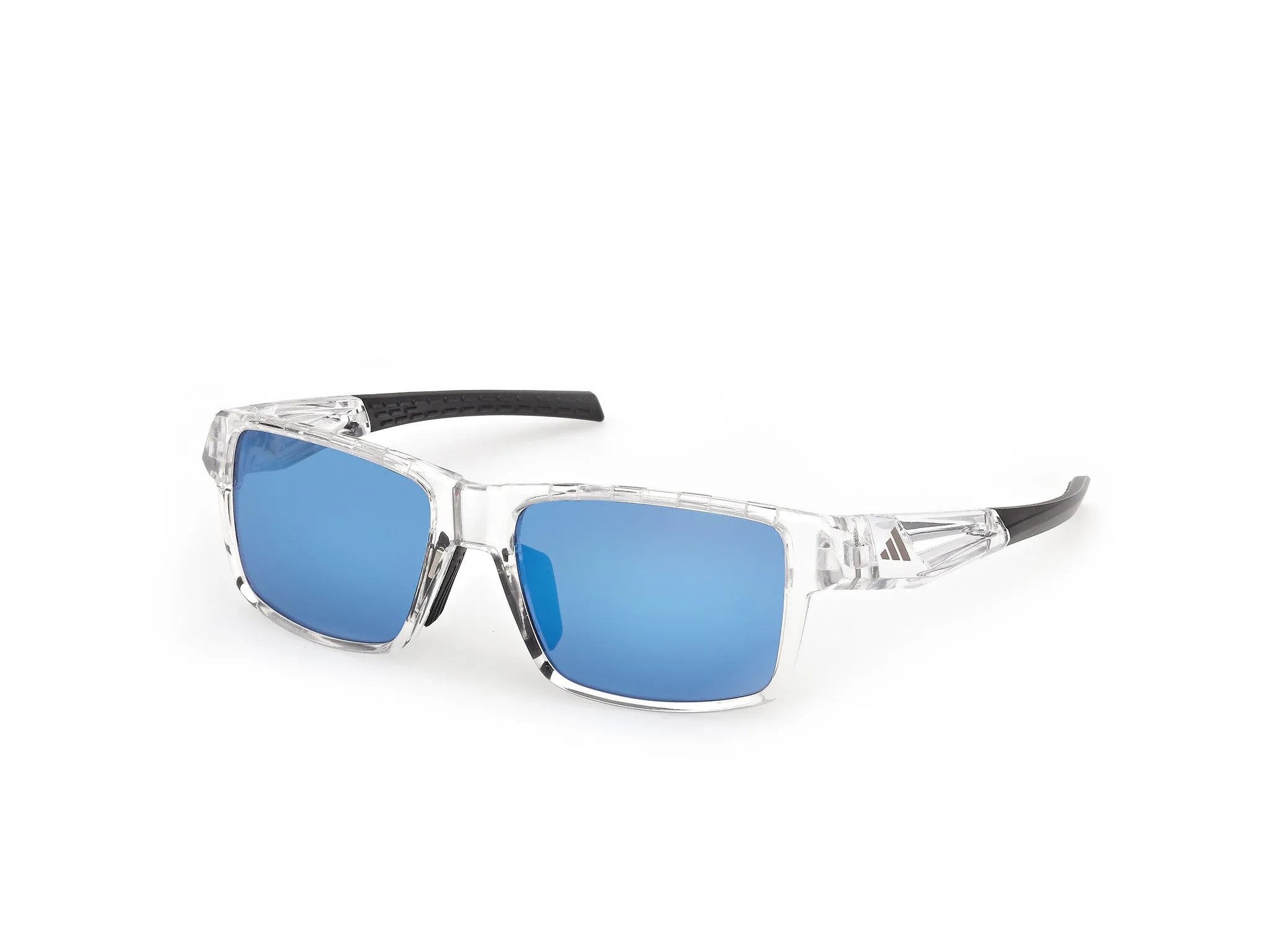 Adidas Sport SP0125 KLEON 26X Occhiali da sole Iniettato Trasparente Blu Squadrata Normale - immagine 1