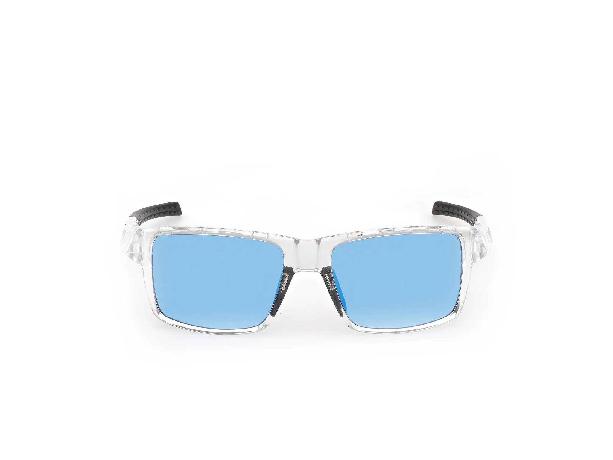 Adidas Sport SP0125 KLEON 26X Occhiali da sole Iniettato Trasparente Blu Squadrata Normale - immagine 2