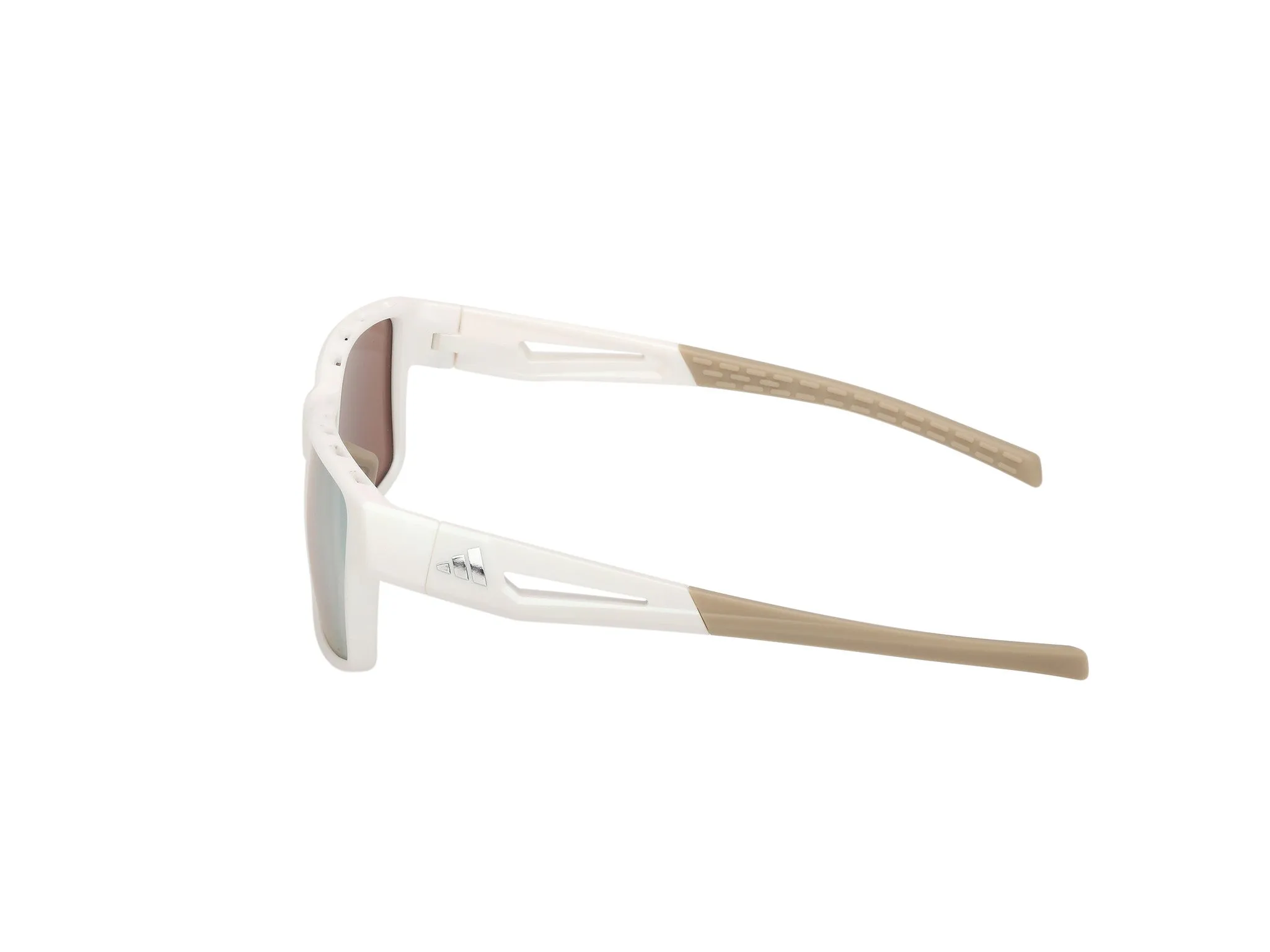 Adidas Sport SP0125 KLEON 21G Occhiali da sole Iniettato Bianco Marrone Squadrata Normale - immagine 3
