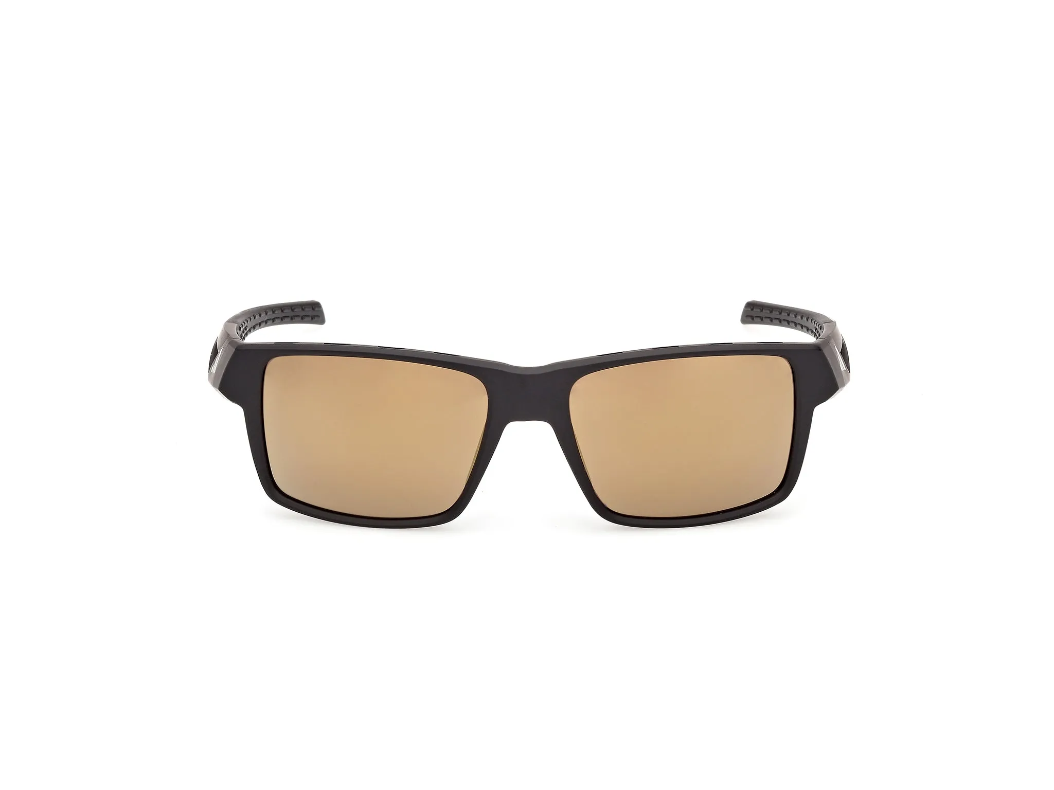 Adidas Sport SP0125 KLEON 02G Occhiali da sole Iniettato Nero Marrone Squadrata Normale - immagine 2