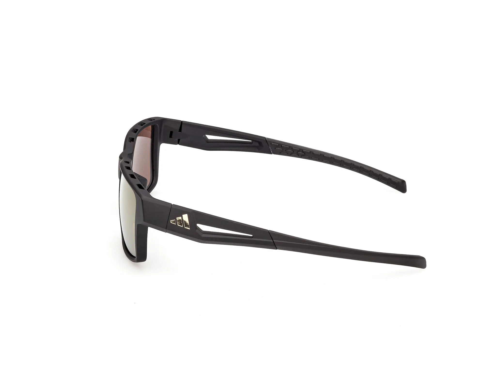 Adidas Sport SP0125 KLEON 02G Occhiali da sole Iniettato Nero Marrone Squadrata Normale - immagine 3