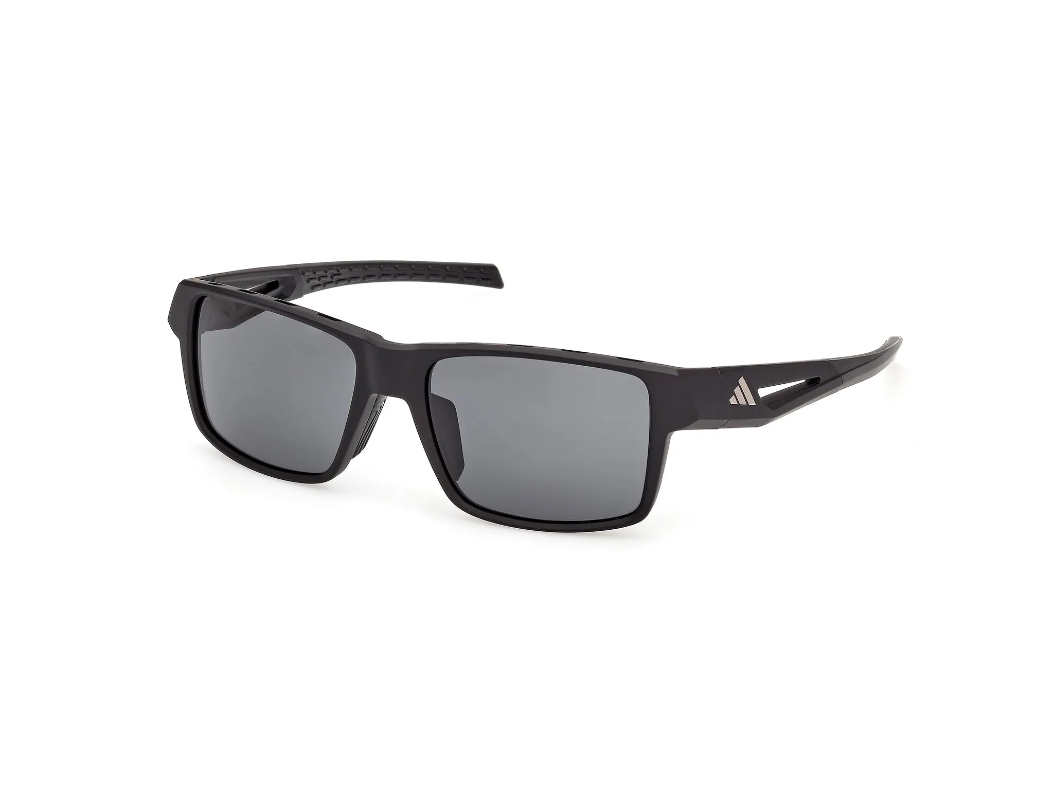 Adidas Sport SP0125 KLEON 02A Occhiali da sole Iniettato Nero Fumo Squadrata Normale - immagine 1