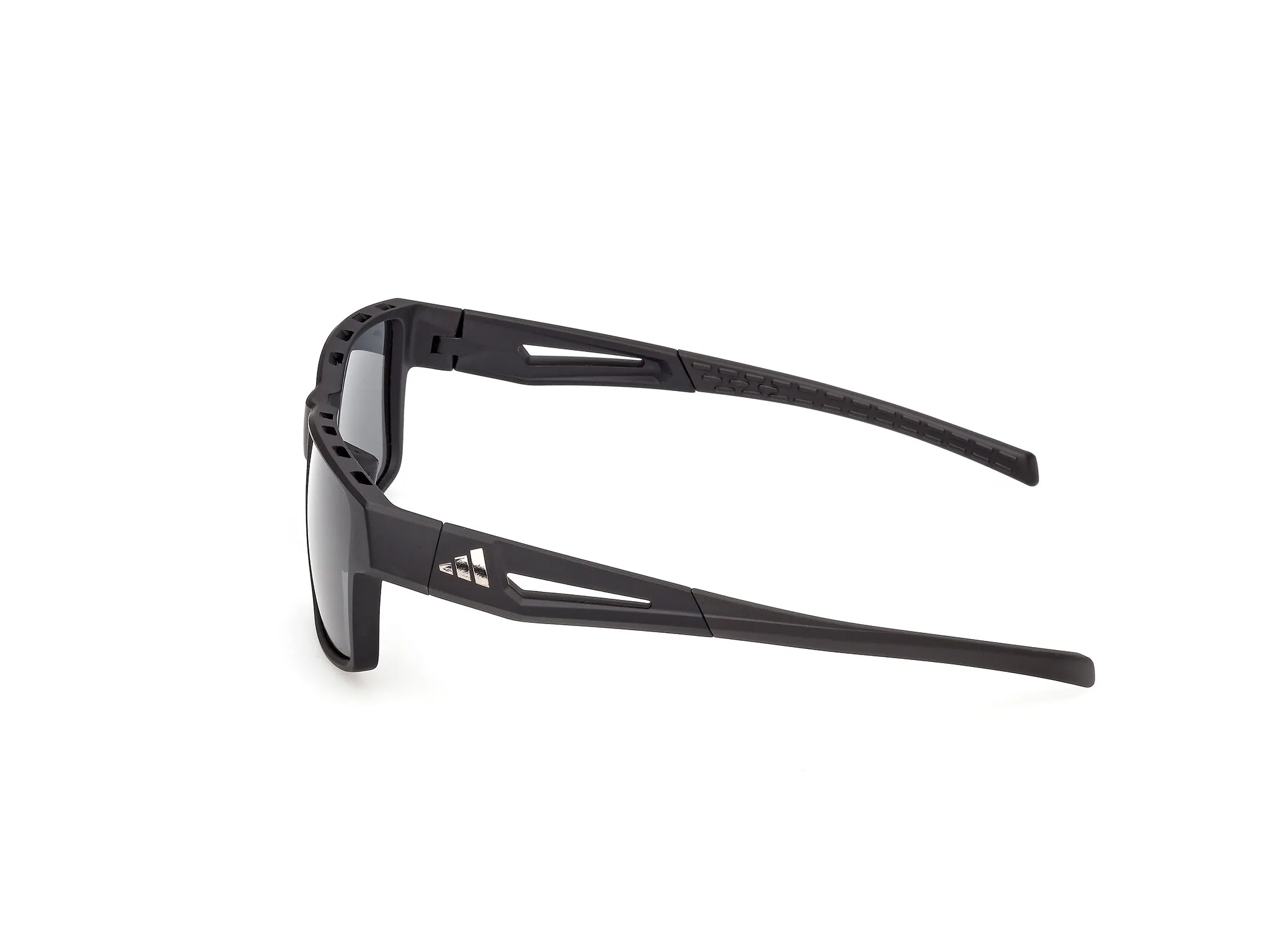 Adidas Sport SP0125 KLEON 02A Occhiali da sole Iniettato Nero Fumo Squadrata Normale - immagine 3