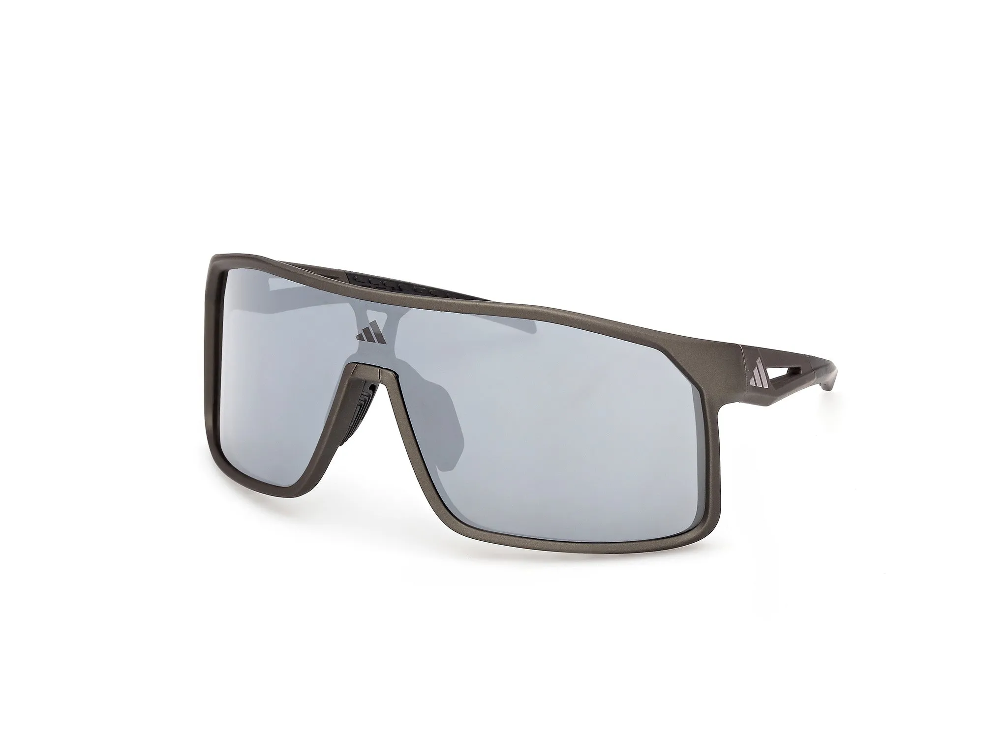 Adidas Sport SP0124 ALKATOR 97C Occhiali da sole Iniettato Verde Fumo Maschera Normale - immagine 1
