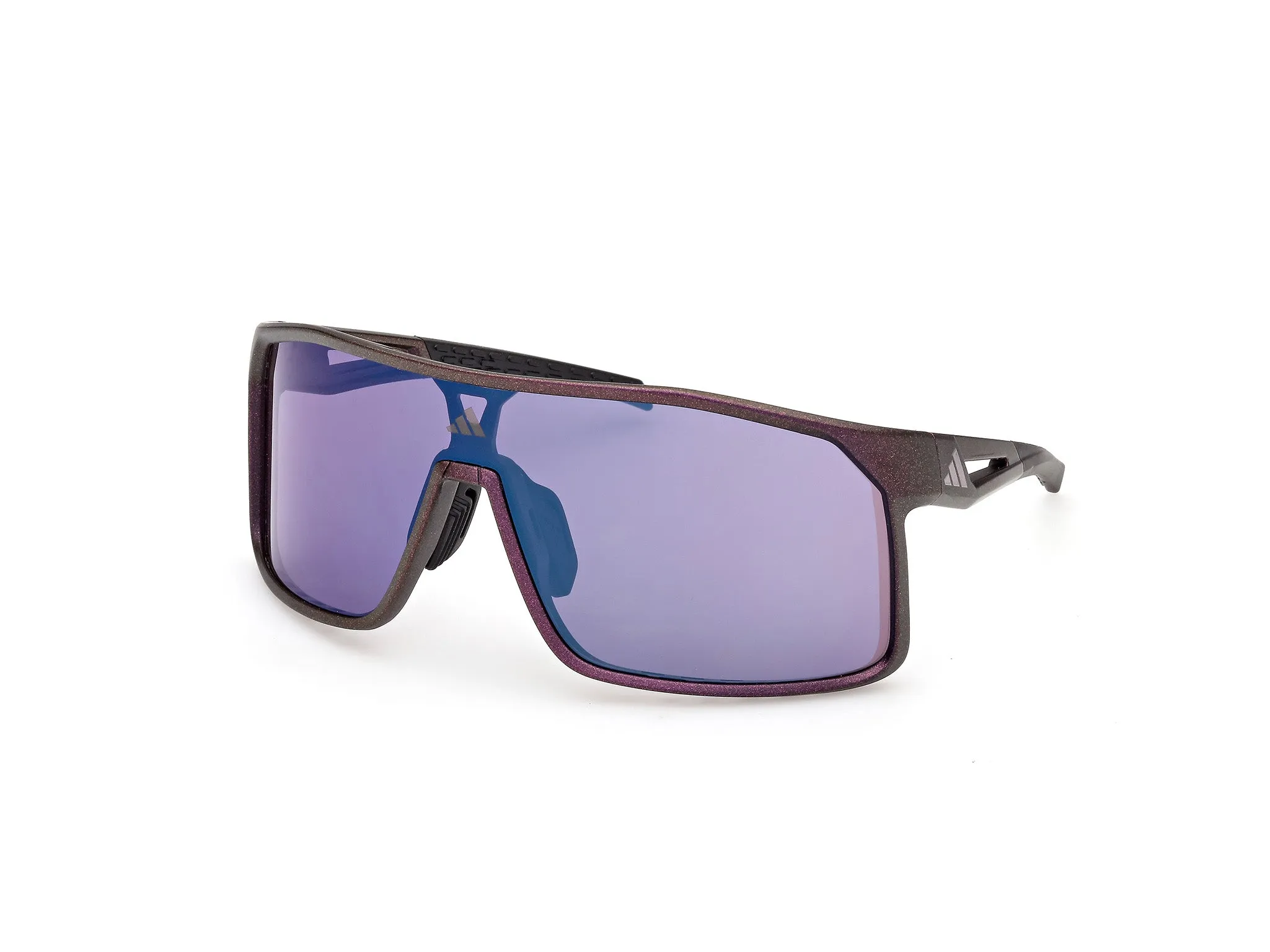 Adidas Sport SP0124 ALKATOR 82Z Occhiali da sole Iniettato Viola Viola Maschera Normale - immagine 1