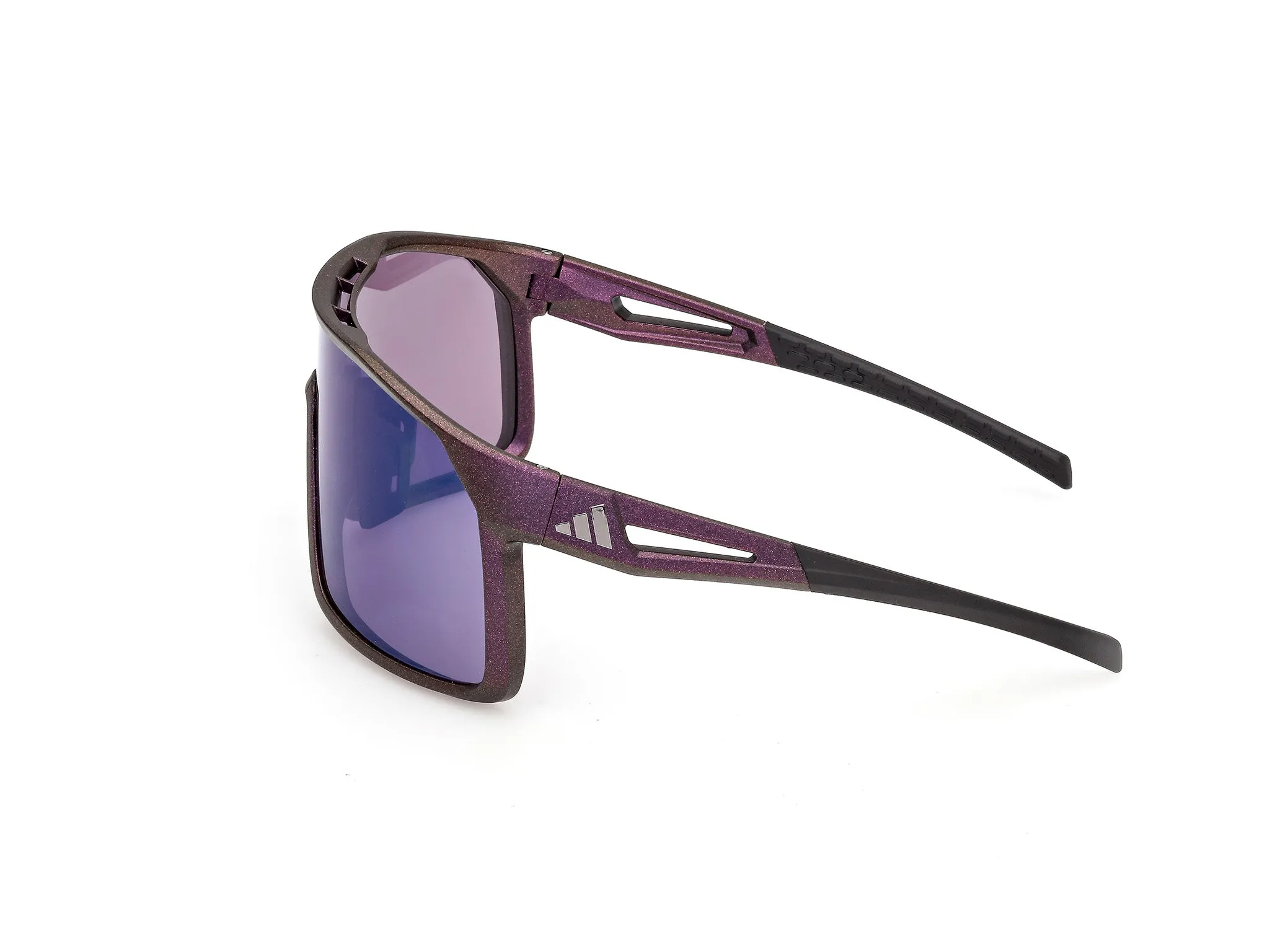Adidas Sport SP0124 ALKATOR 82Z Occhiali da sole Iniettato Viola Viola Maschera Normale - immagine 3