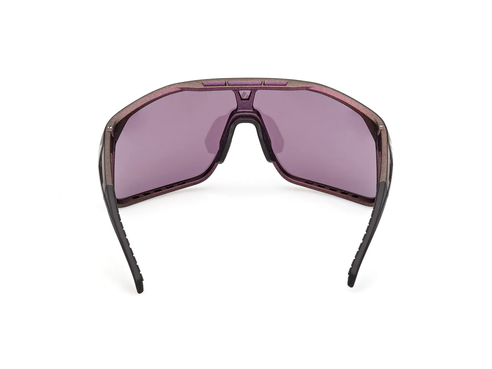 Adidas Sport SP0124 ALKATOR 82Z Occhiali da sole Iniettato Viola Viola Maschera Normale - immagine 4