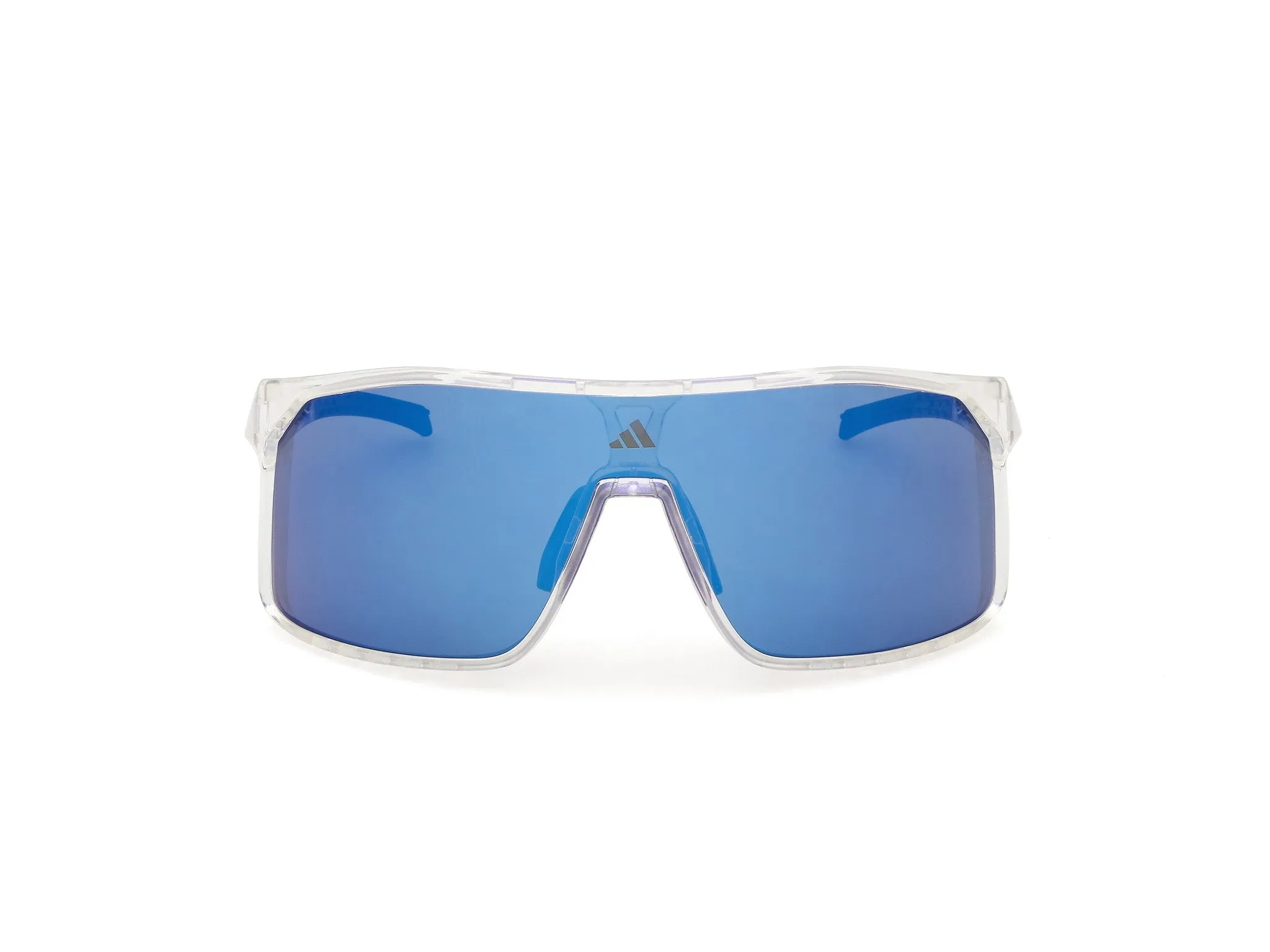Adidas Sport SP0124 ALKATOR 26X Occhiali da sole Iniettato Trasparente Blu Maschera Normale - immagine 2