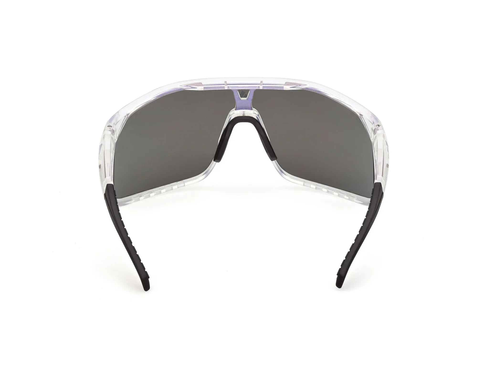 Adidas Sport SP0124 ALKATOR 26X Occhiali da sole Iniettato Trasparente Blu Maschera Normale - immagine 4