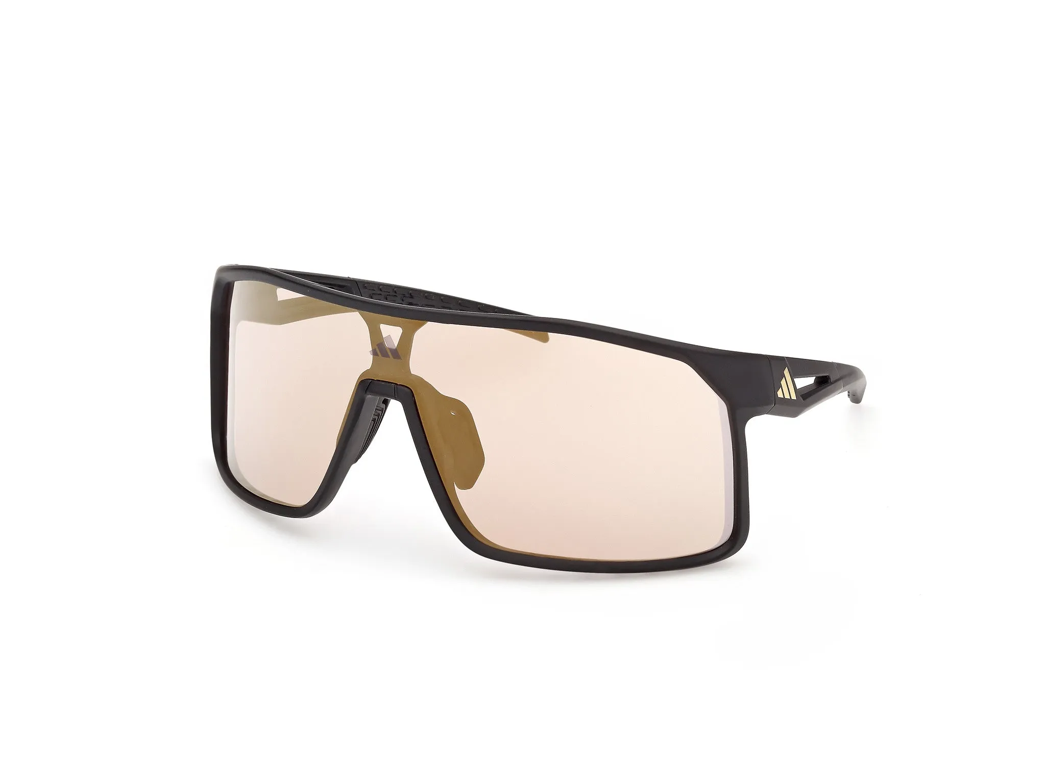 Adidas Sport SP0124 ALKATOR 02G Occhiali da sole Iniettato Nero Marrone Maschera Normale - immagine 1