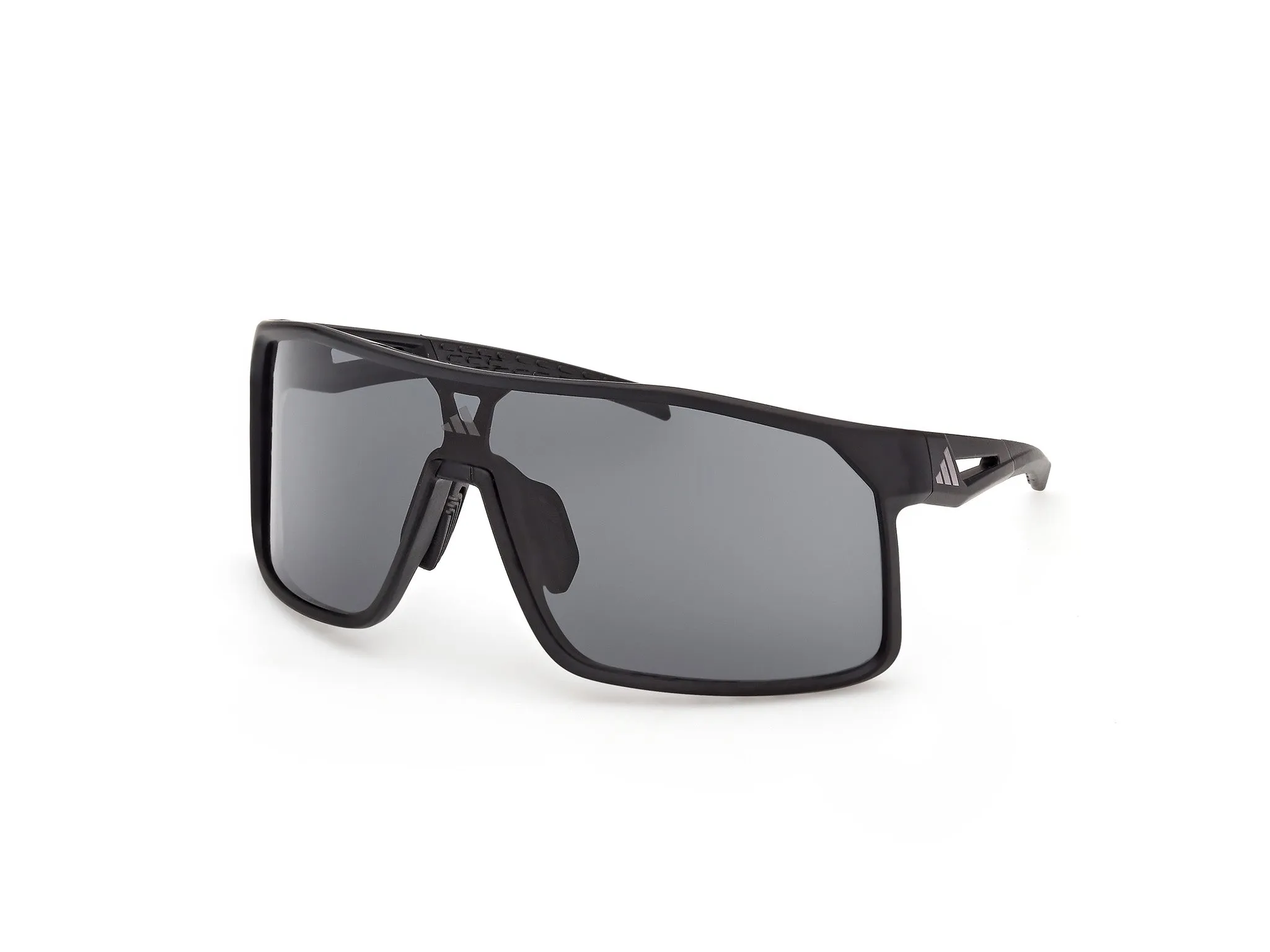 Adidas Sport SP0124 ALKATOR 02A Occhiali da sole Iniettato Nero Fumo Maschera Normale - immagine 1