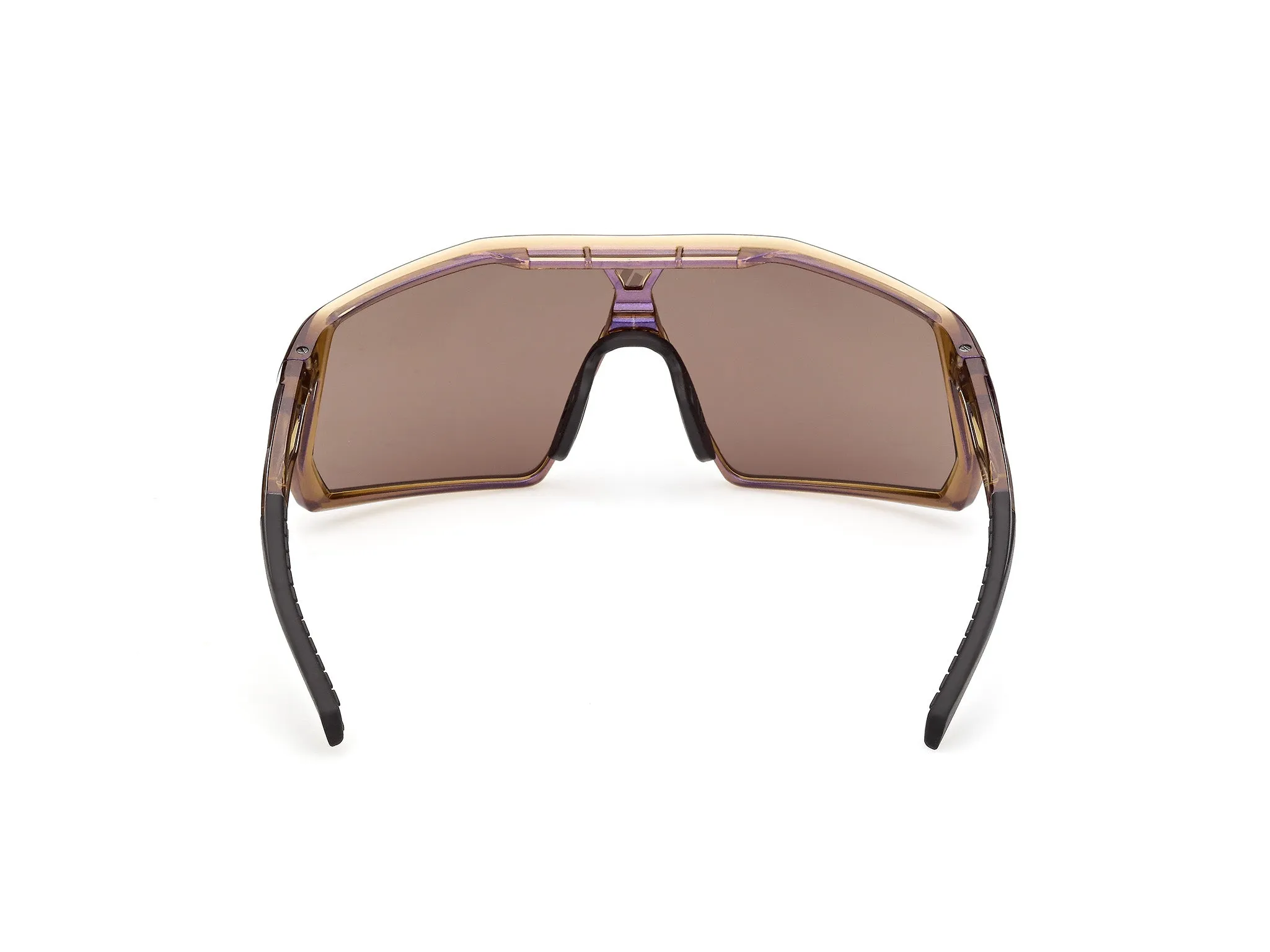Adidas Sport SP0123 KENTRO 47G Occhiali da sole Iniettato Marrone Marrone Maschera Normale - immagine 4