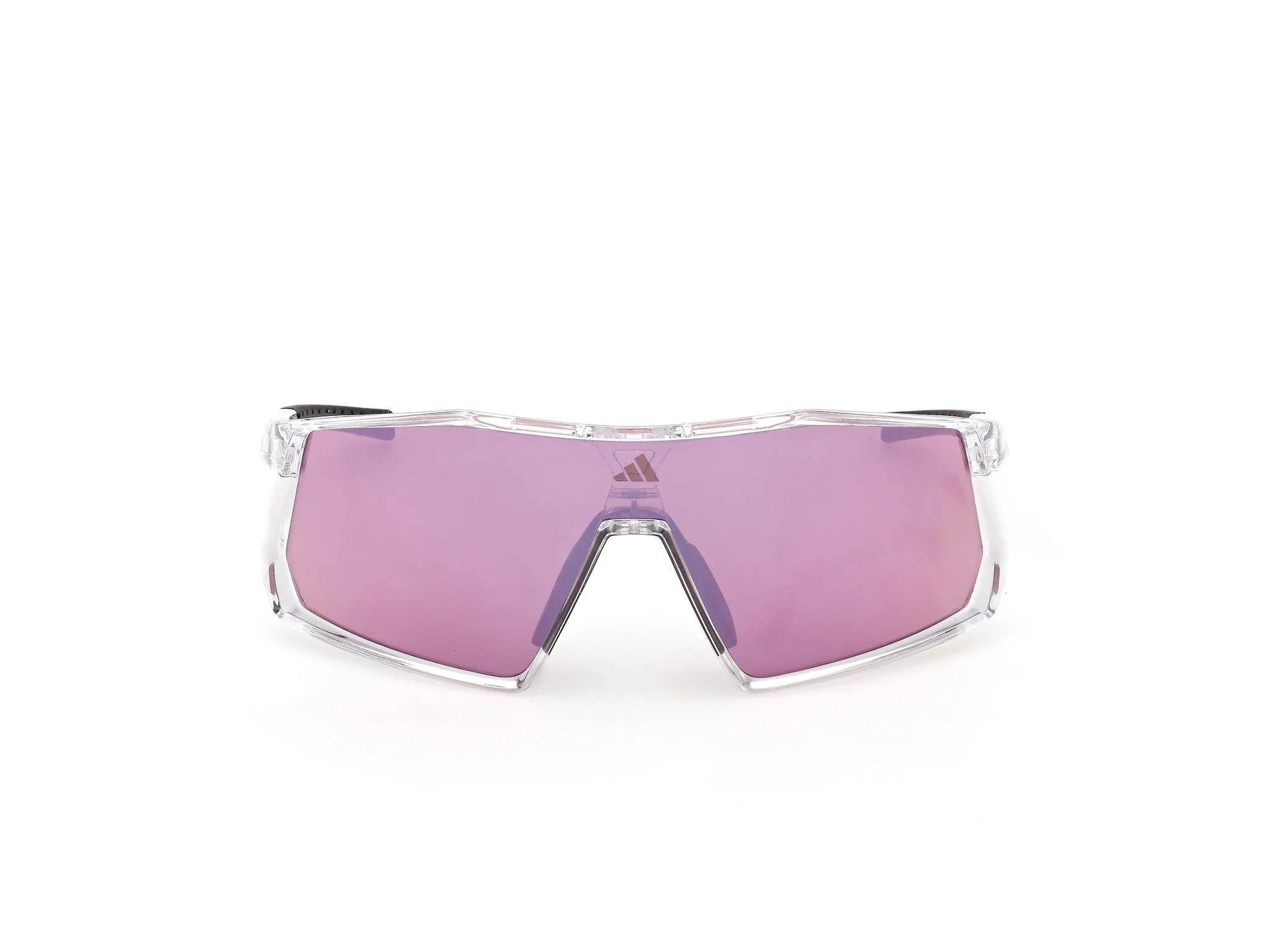 Adidas Sport SP0123 KENTRO 26Z Occhiali da sole Iniettato Trasparente Viola Maschera Normale - immagine 2
