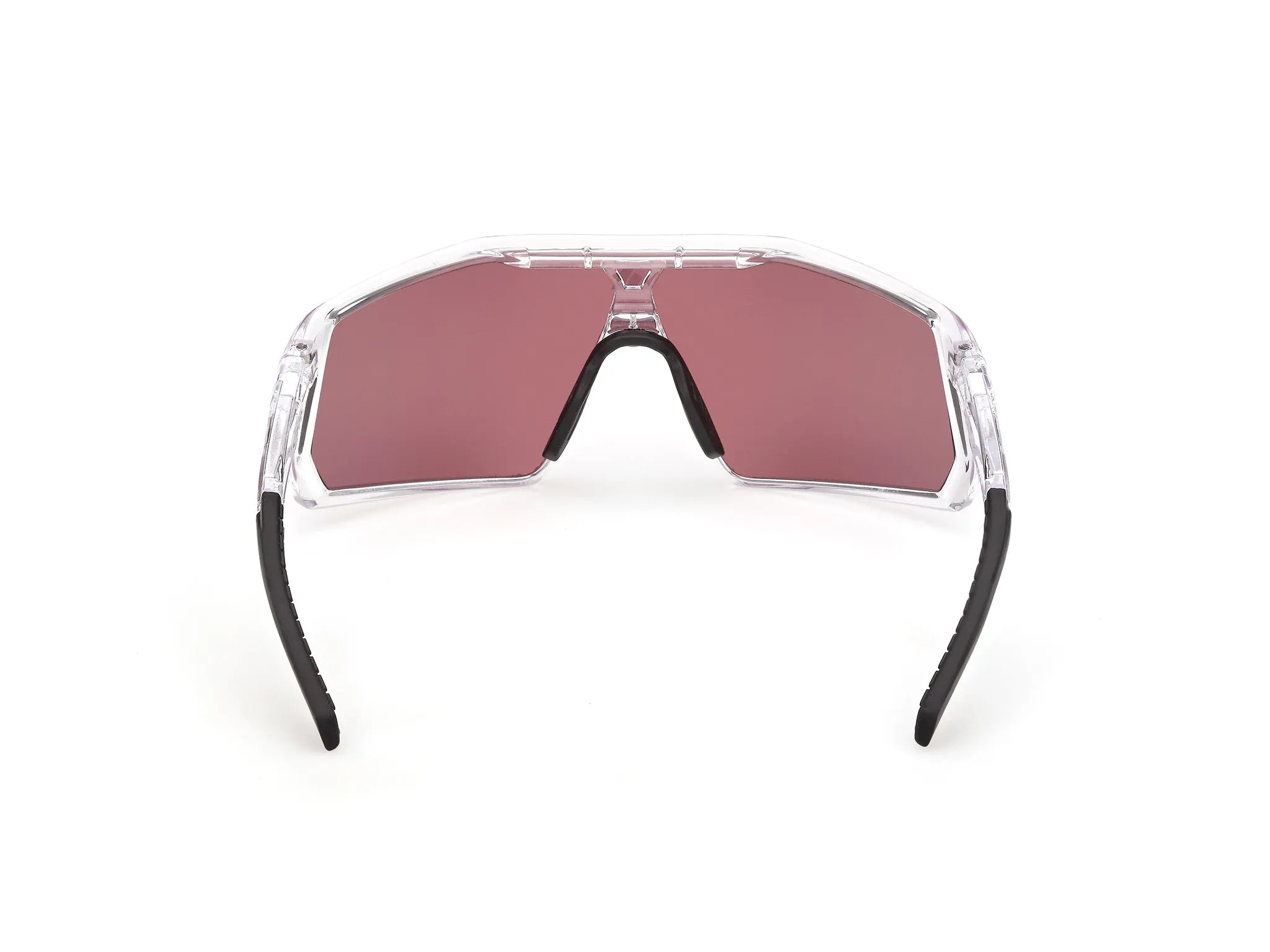 Adidas Sport SP0123 KENTRO 26Z Occhiali da sole Iniettato Trasparente Viola Maschera Normale - immagine 4