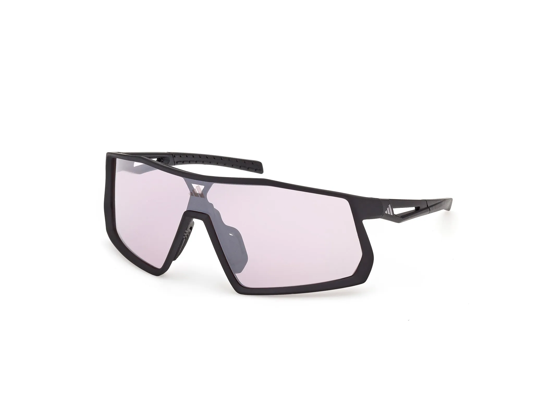 Adidas Sport SP0123 KENTRO 02Z Occhiali da sole Iniettato Nero Viola Maschera Fotocromatiche - immagine 1