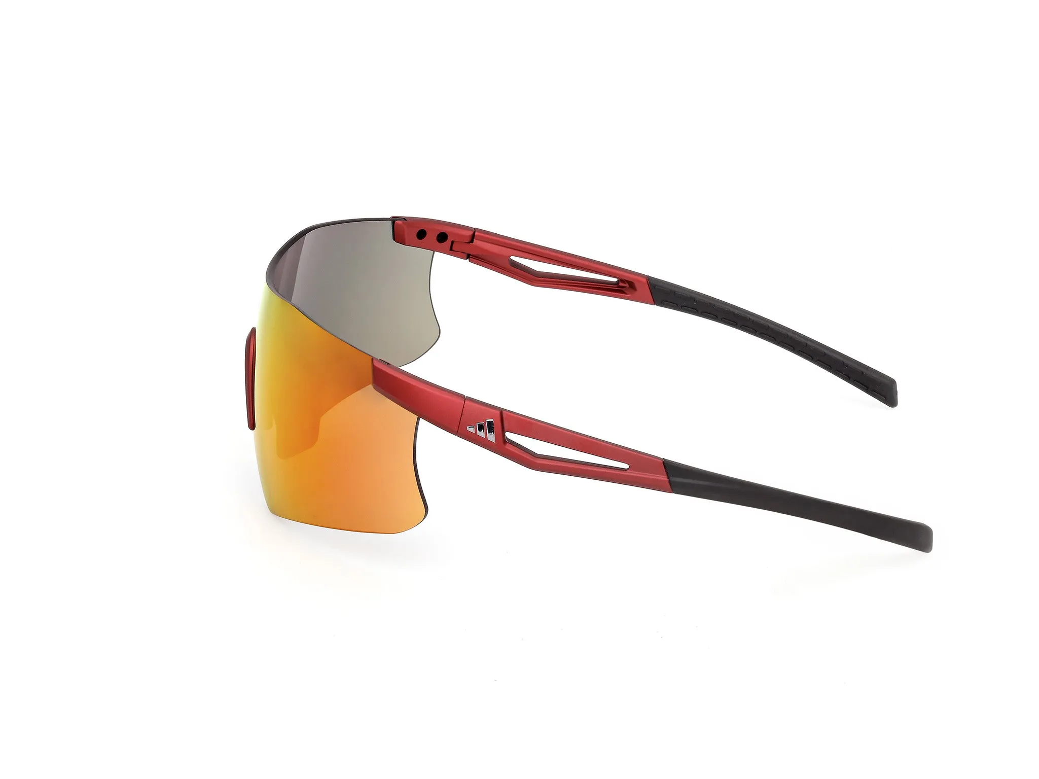 Adidas Sport SP0122 KAPHIROS 67L Occhiali da sole Iniettato Rosso Roviex Maschera Normale - immagine 3