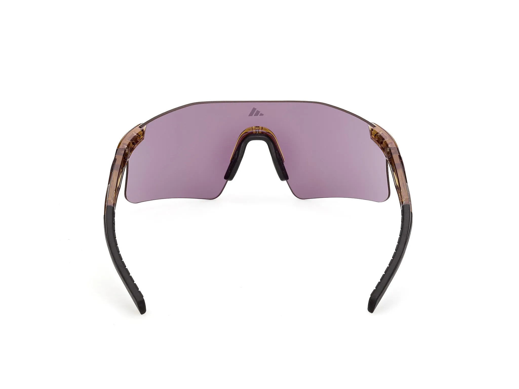 Adidas Sport SP0122 KAPHIROS 47Z Occhiali da sole Iniettato Marrone Viola Maschera Normale - immagine 4
