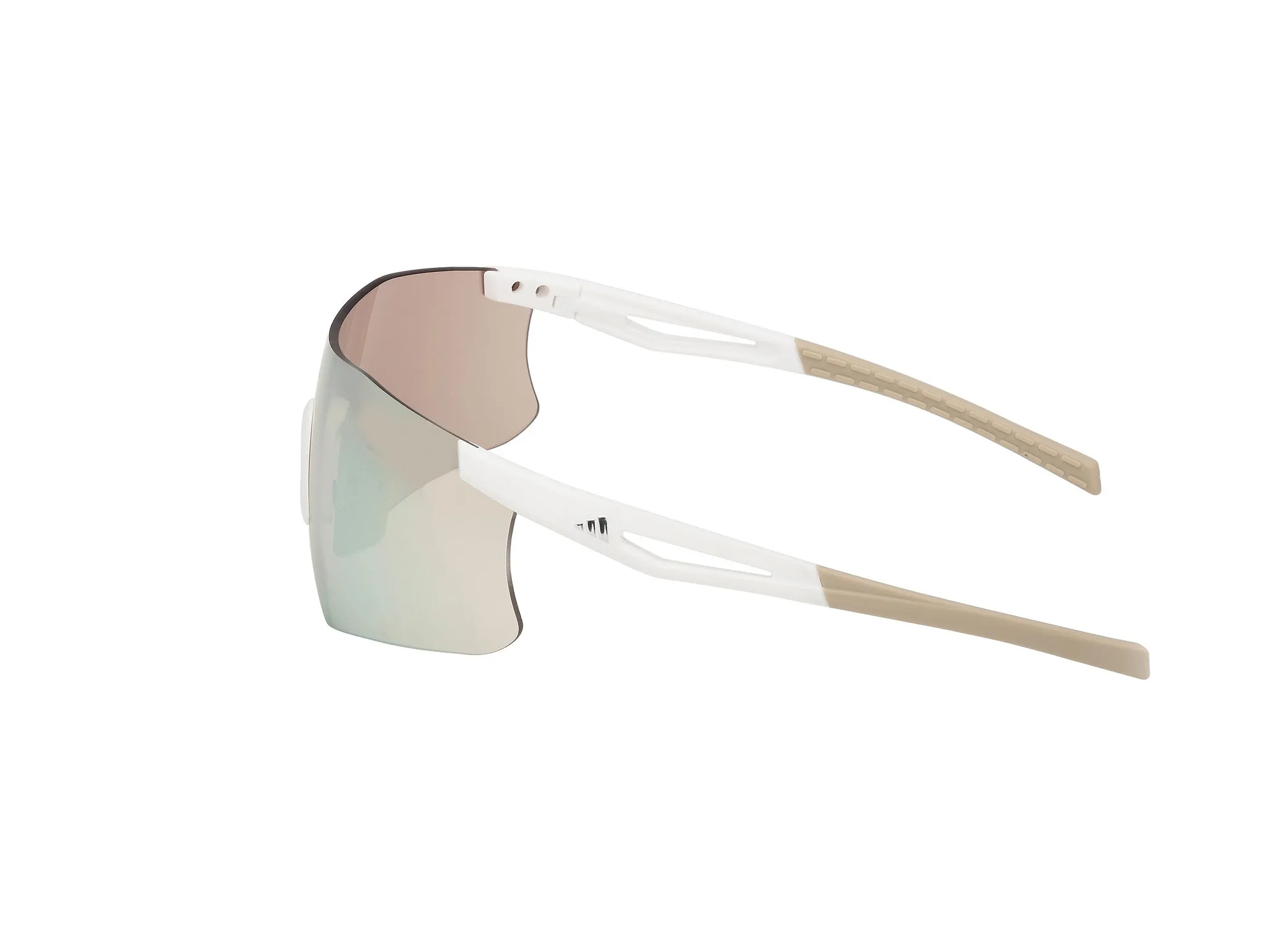 Adidas Sport SP0122 KAPHIROS 21G Occhiali da sole Iniettato Bianco Marrone Maschera Normale - immagine 3