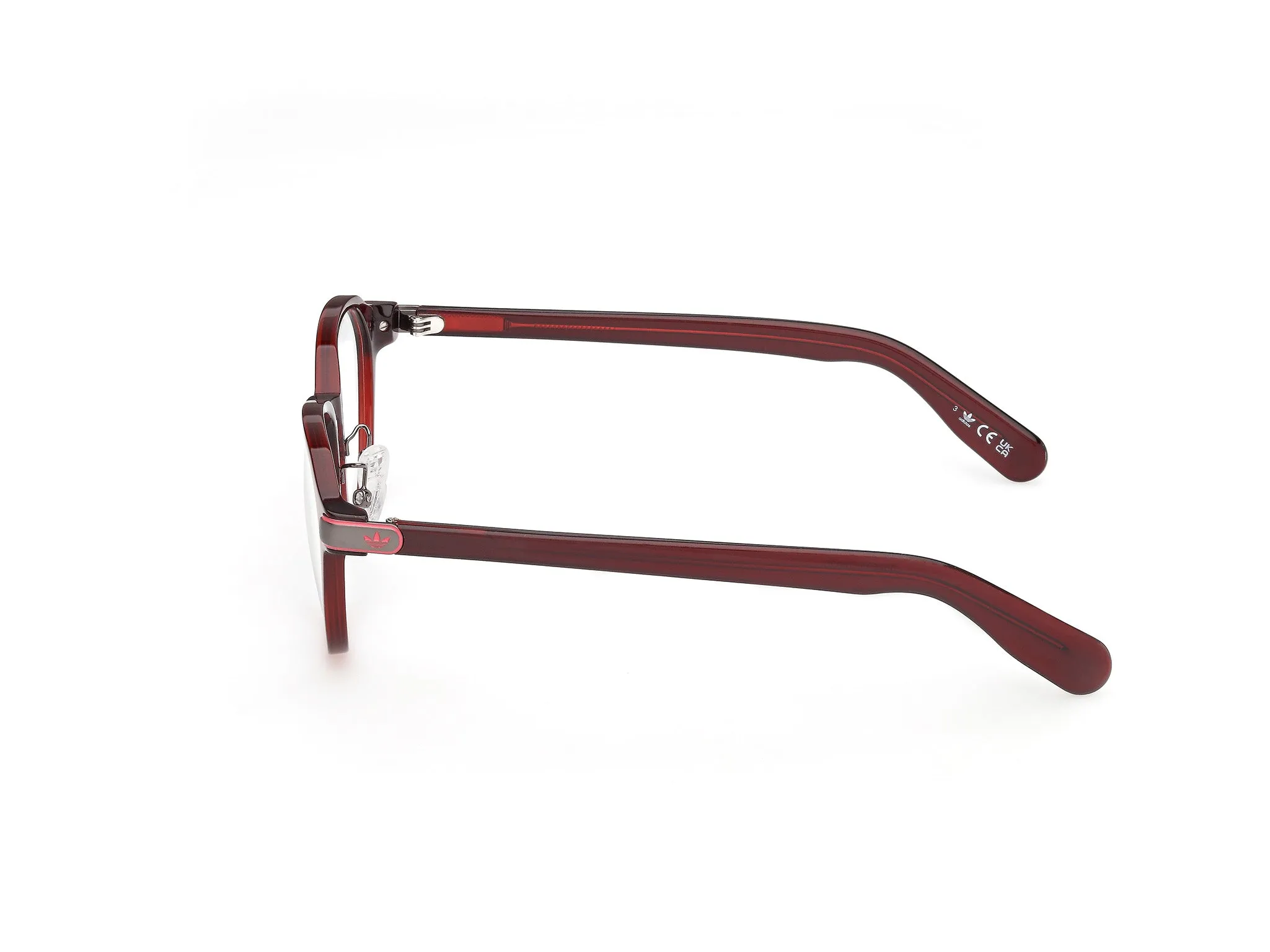 Adidas Sport OR5133-H 066 Montature da vista Acetato Rosso Rotonda Normale - immagine 3