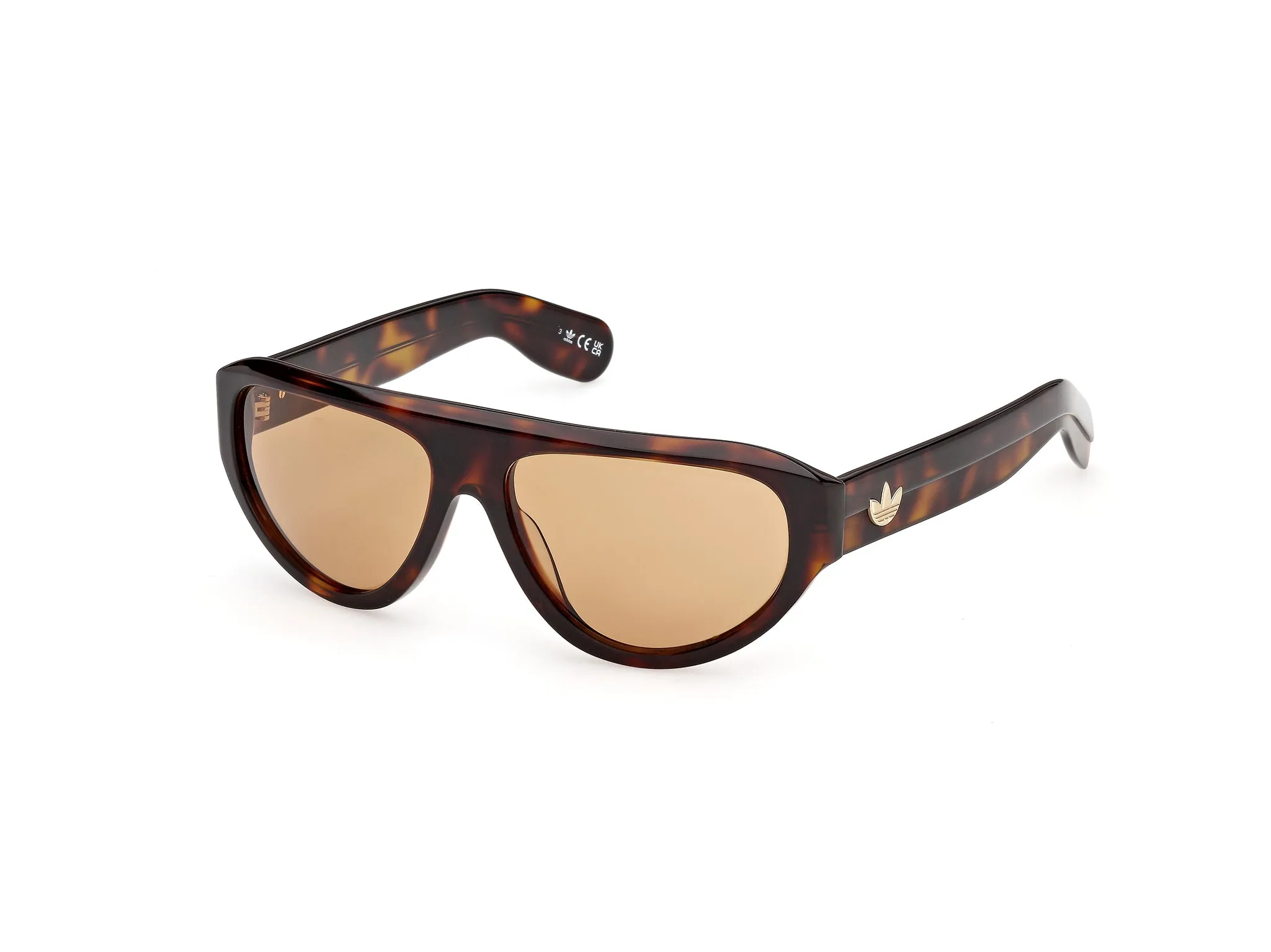Adidas Sport OR0146 53E Occhiali da sole Acetato Havana Marrone Pilot Normale - immagine 1