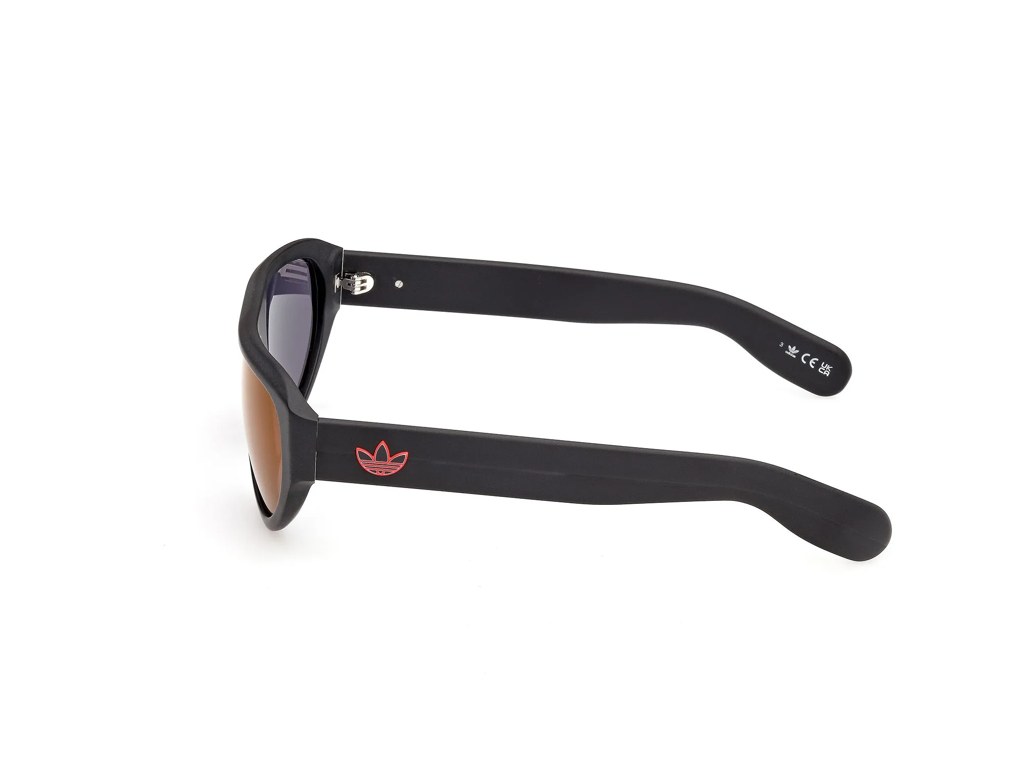 Adidas Sport OR0146 02U Occhiali da sole Acetato Nero Bordeaux Pilot Normale - immagine 3